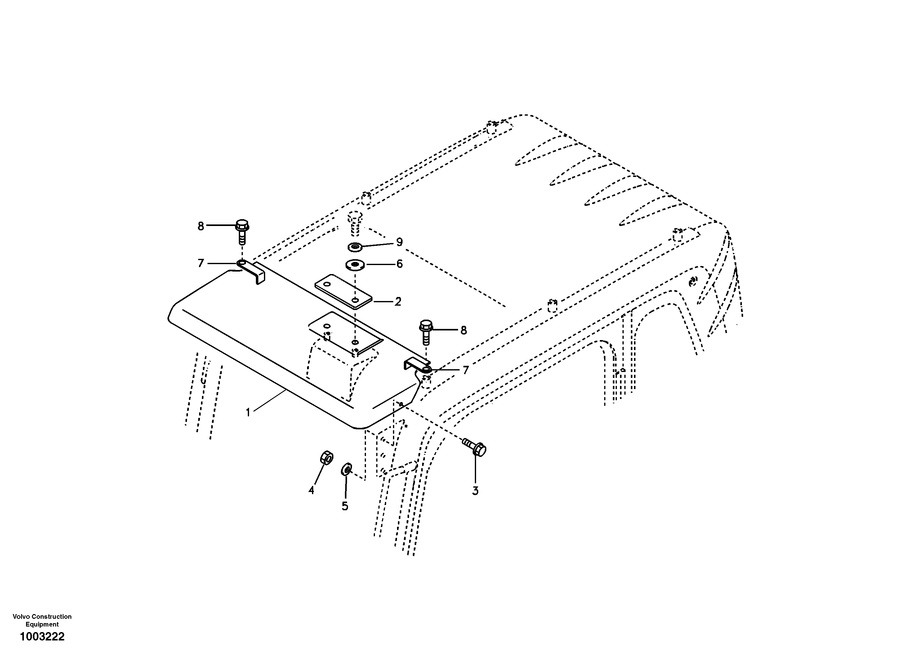 Rain visor, exterior equipment  14312032 — volvo parts diagram