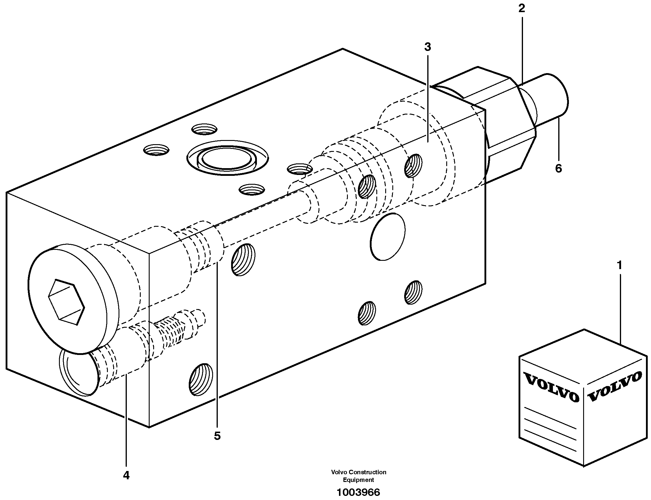 Safety valve  14303045, 14313046, 14313074 — volvo parts diagram