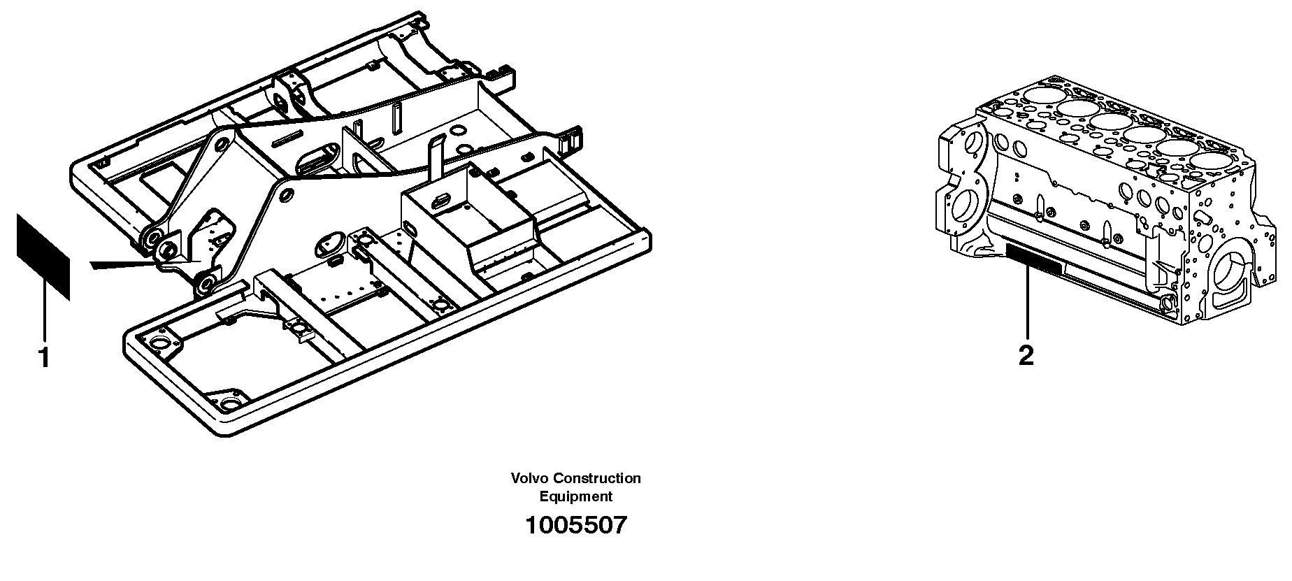Product sign plate — volvo parts diagram