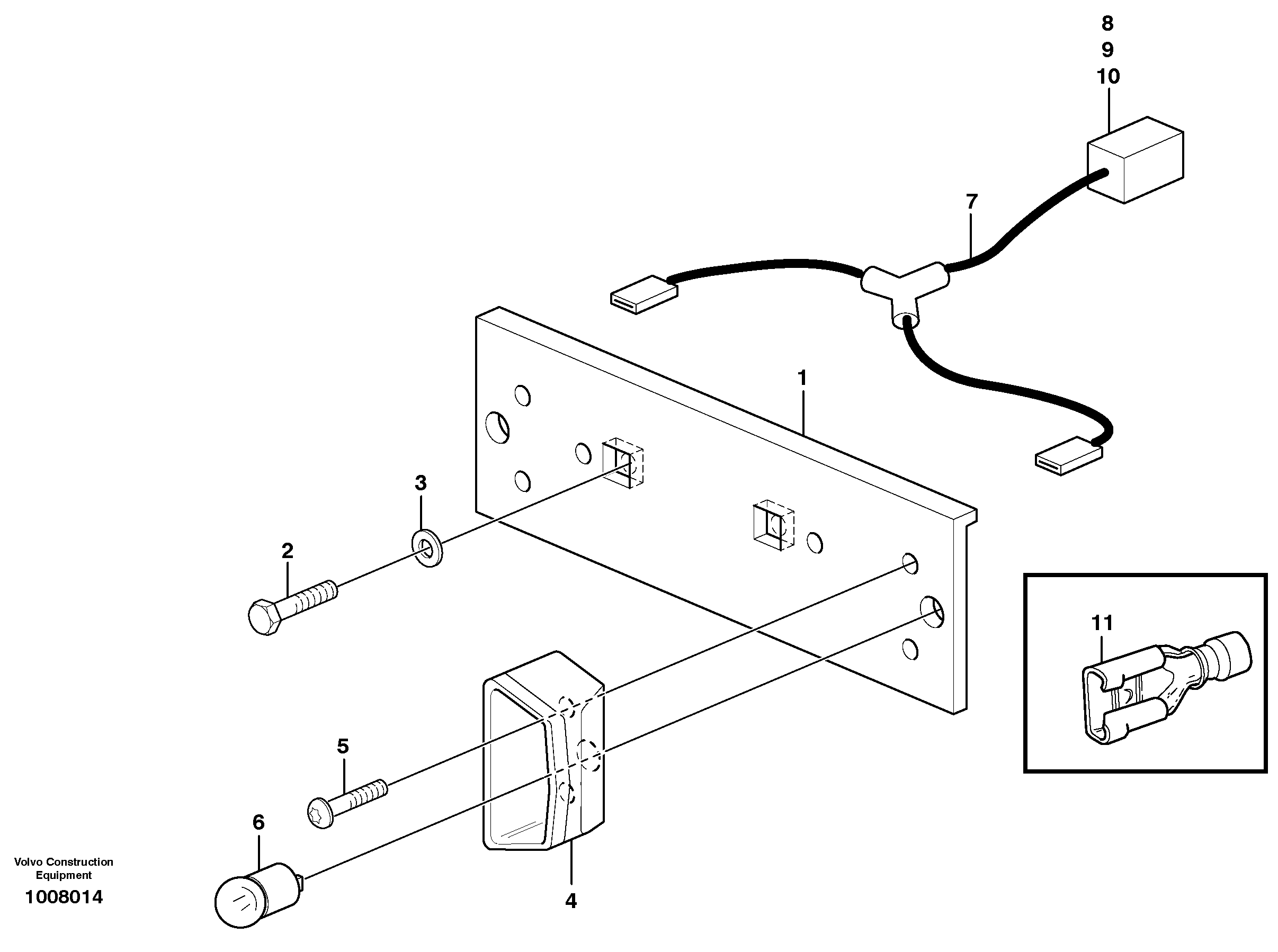 Sign plate.  14312150 — volvo parts diagram