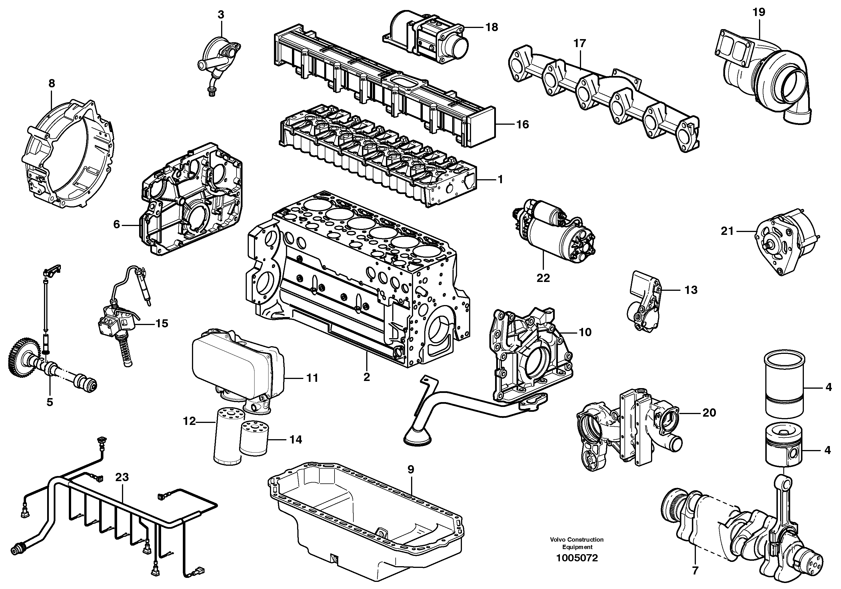 Engine — volvo parts diagram
