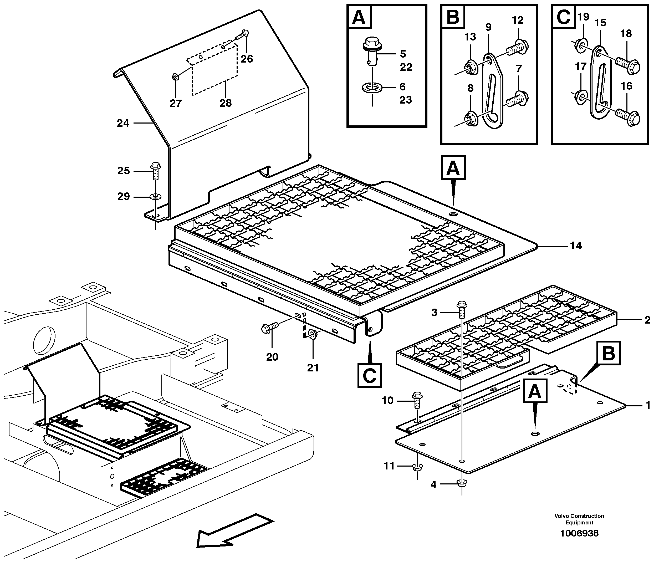 Foot step — volvo parts diagram