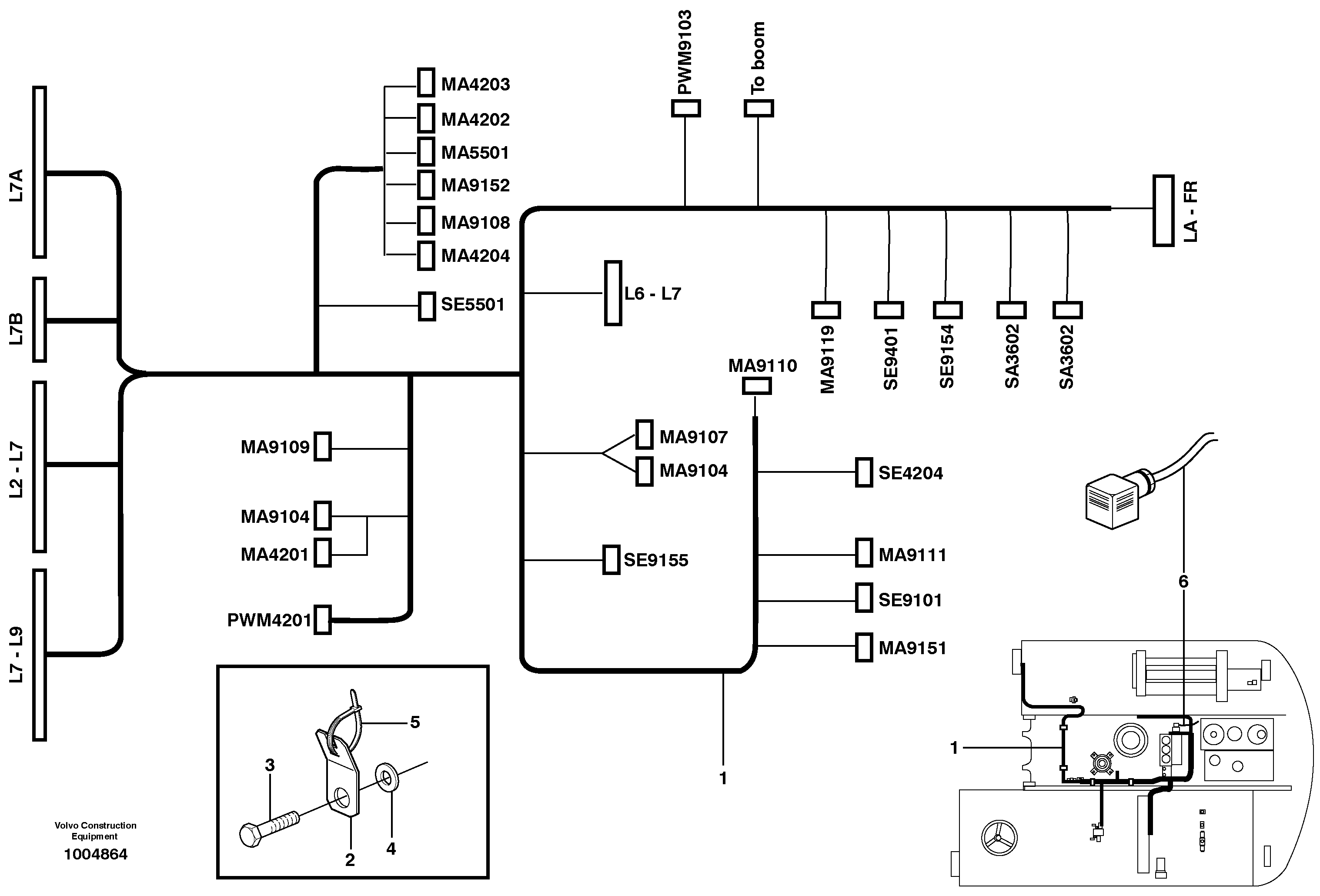 Cable harness, L7 — volvo parts diagram