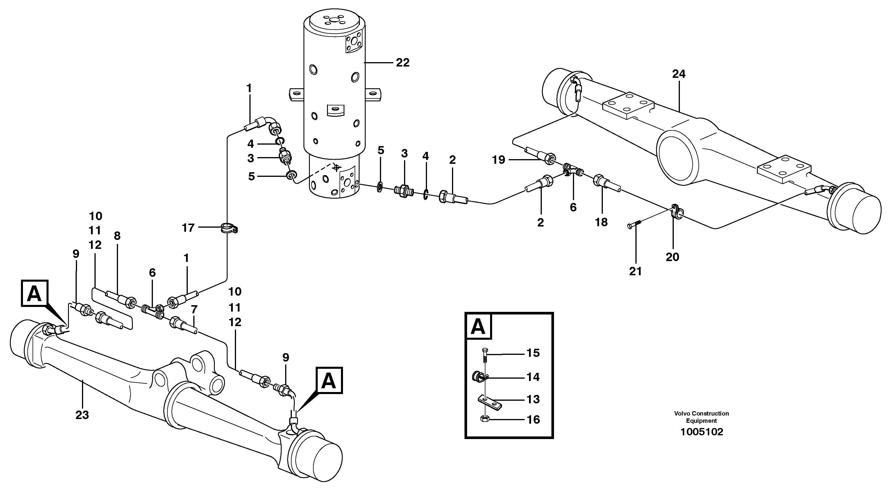 Brakesystem, undercarrige — volvo parts diagram
