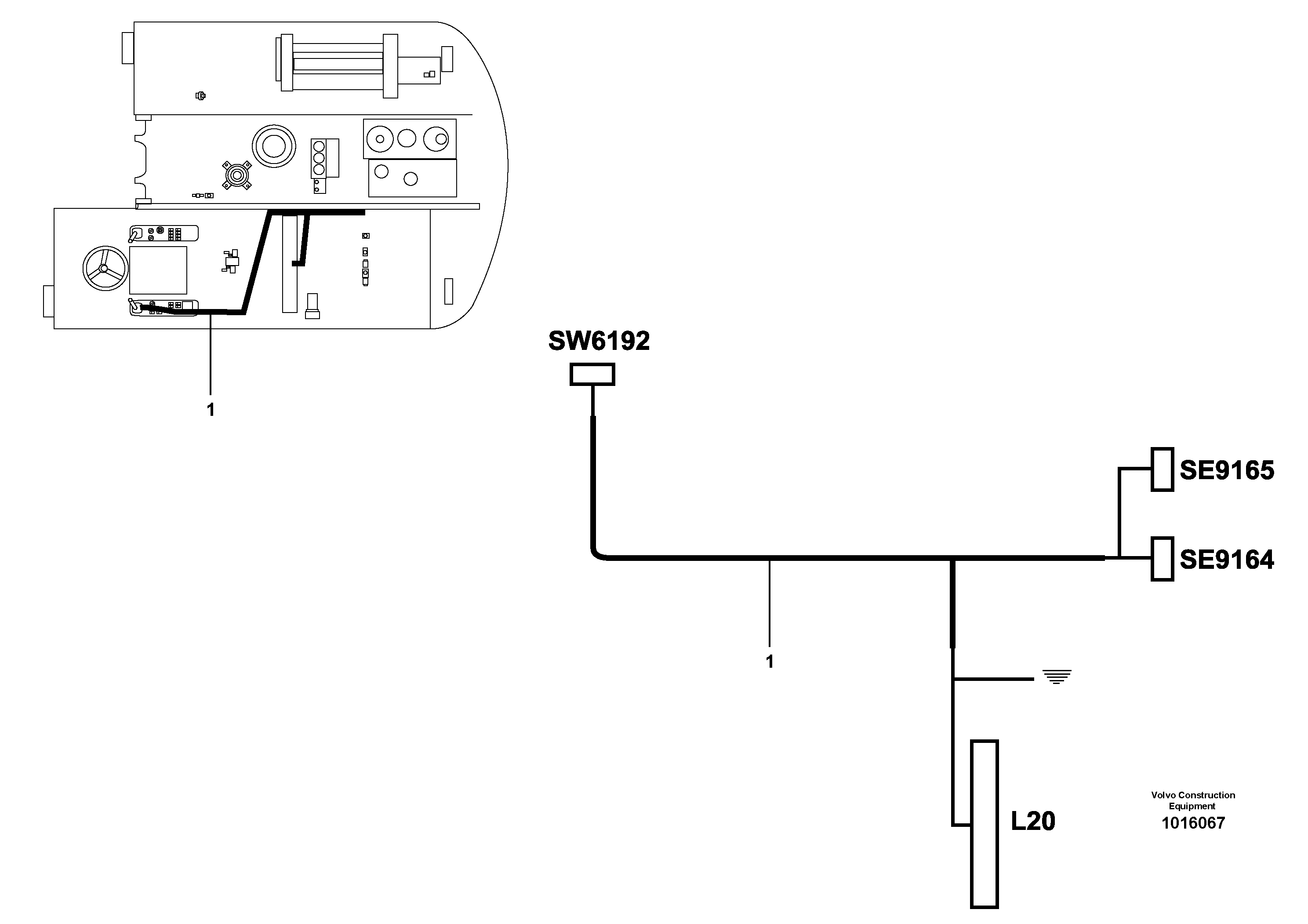 Cable harness  14313103 — volvo parts diagram