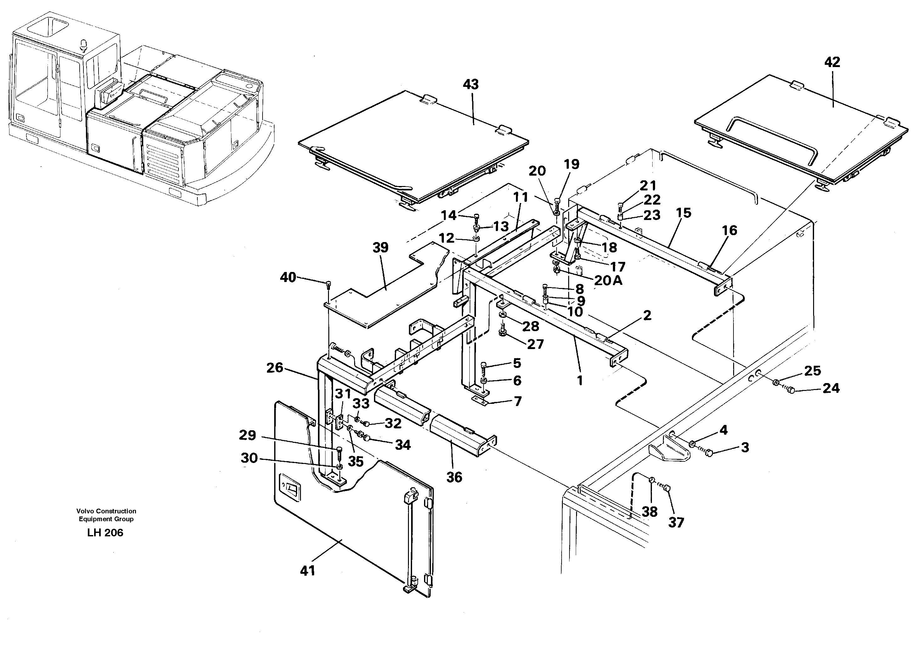 Engine cover Centre — volvo parts diagram