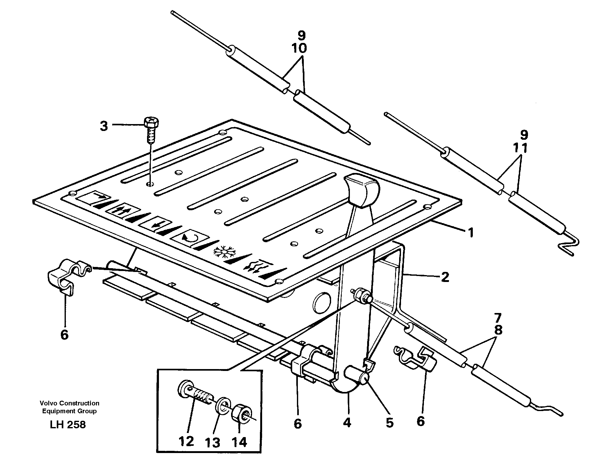 Heater control — volvo parts diagram