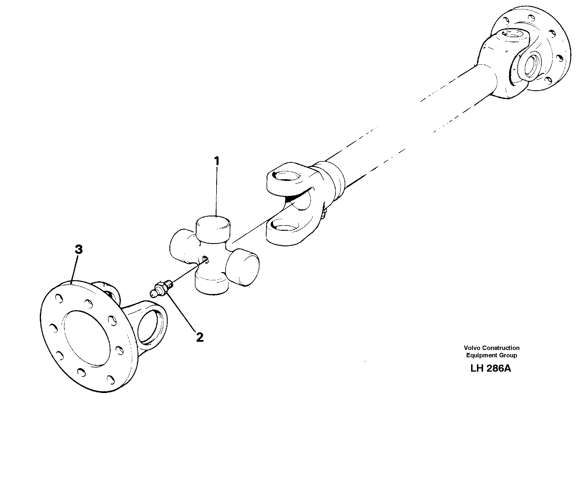Power shafts — volvo parts diagram