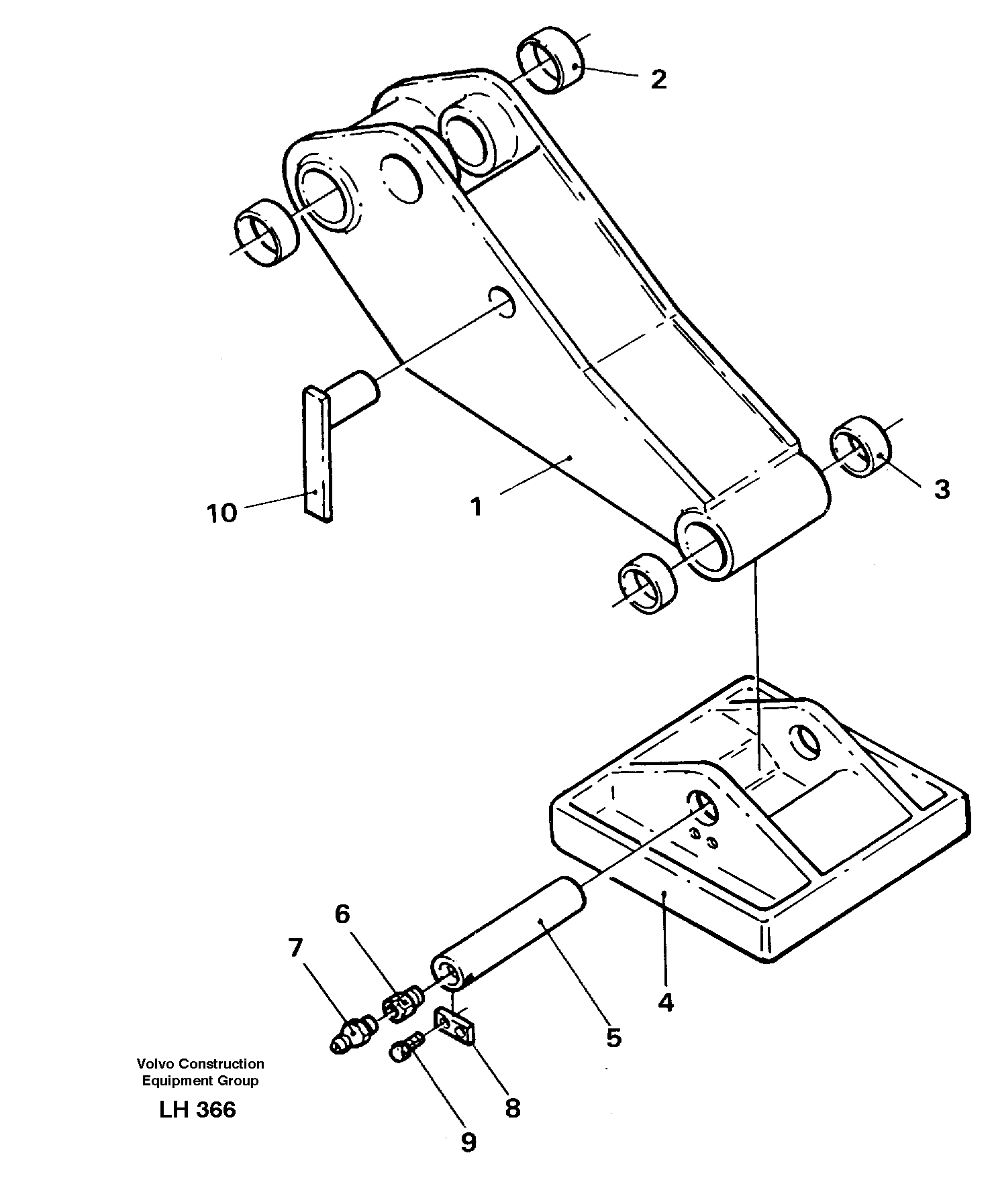 Outrigger Flexible plates  14257777 — volvo parts diagram