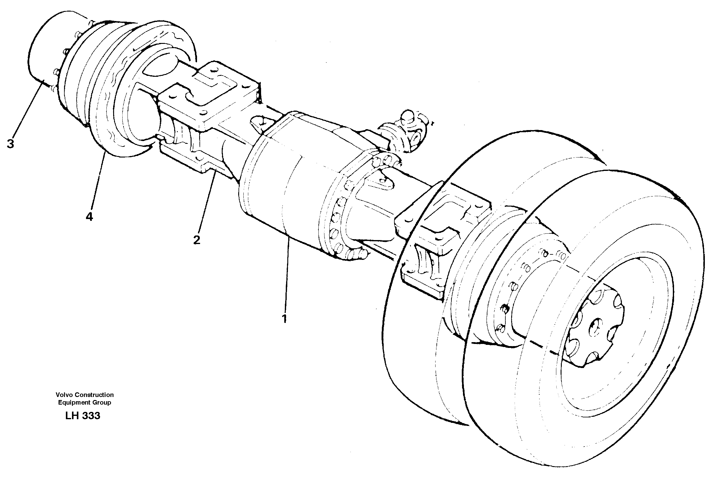 Rear axle — volvo parts diagram