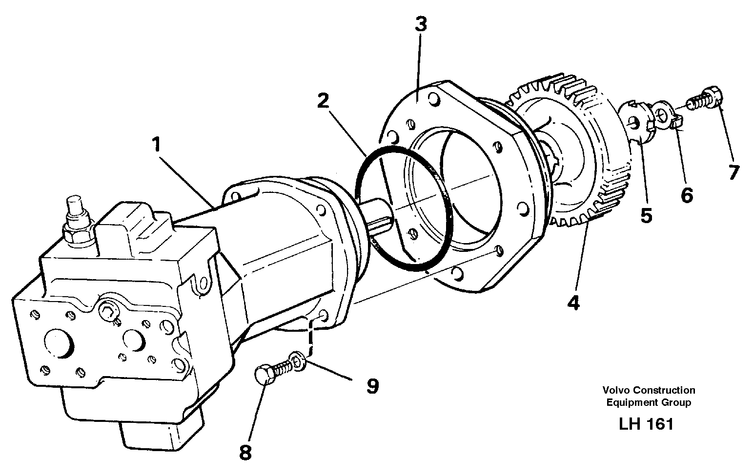 Hydraulic pump P1/p2/p3 — volvo parts diagram