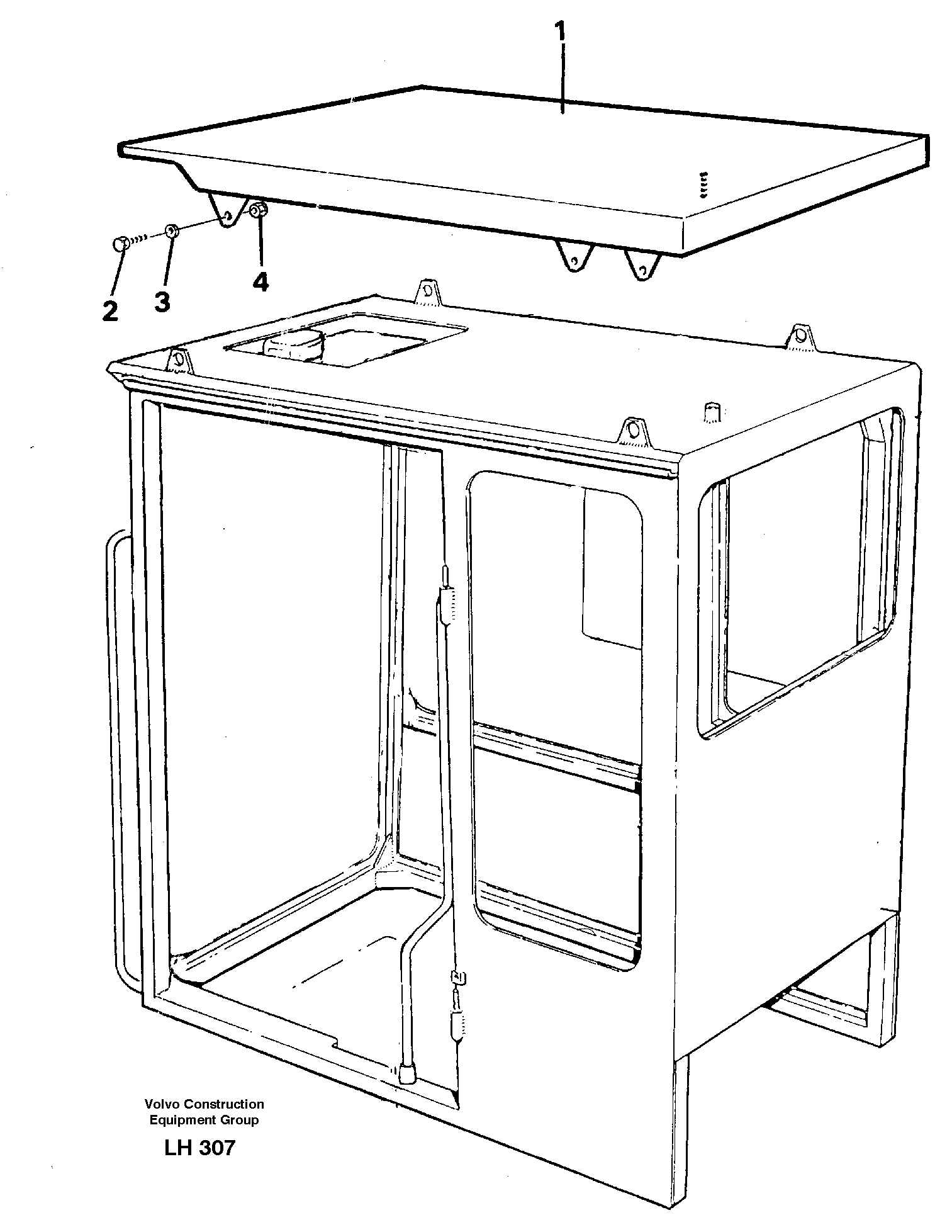 Tropic roof  14244816 — volvo parts diagram