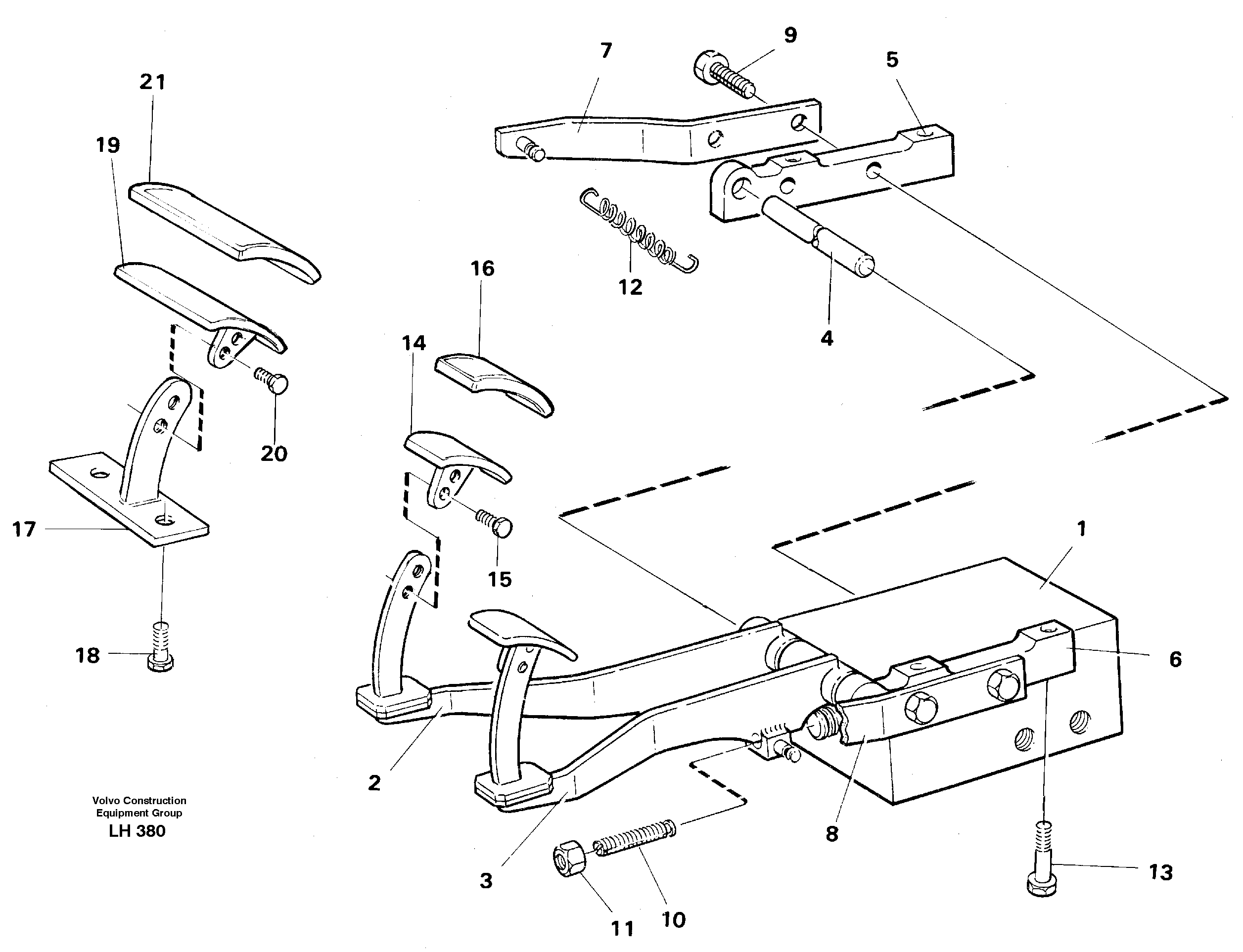 Pedal valve with foot rest — volvo parts diagram