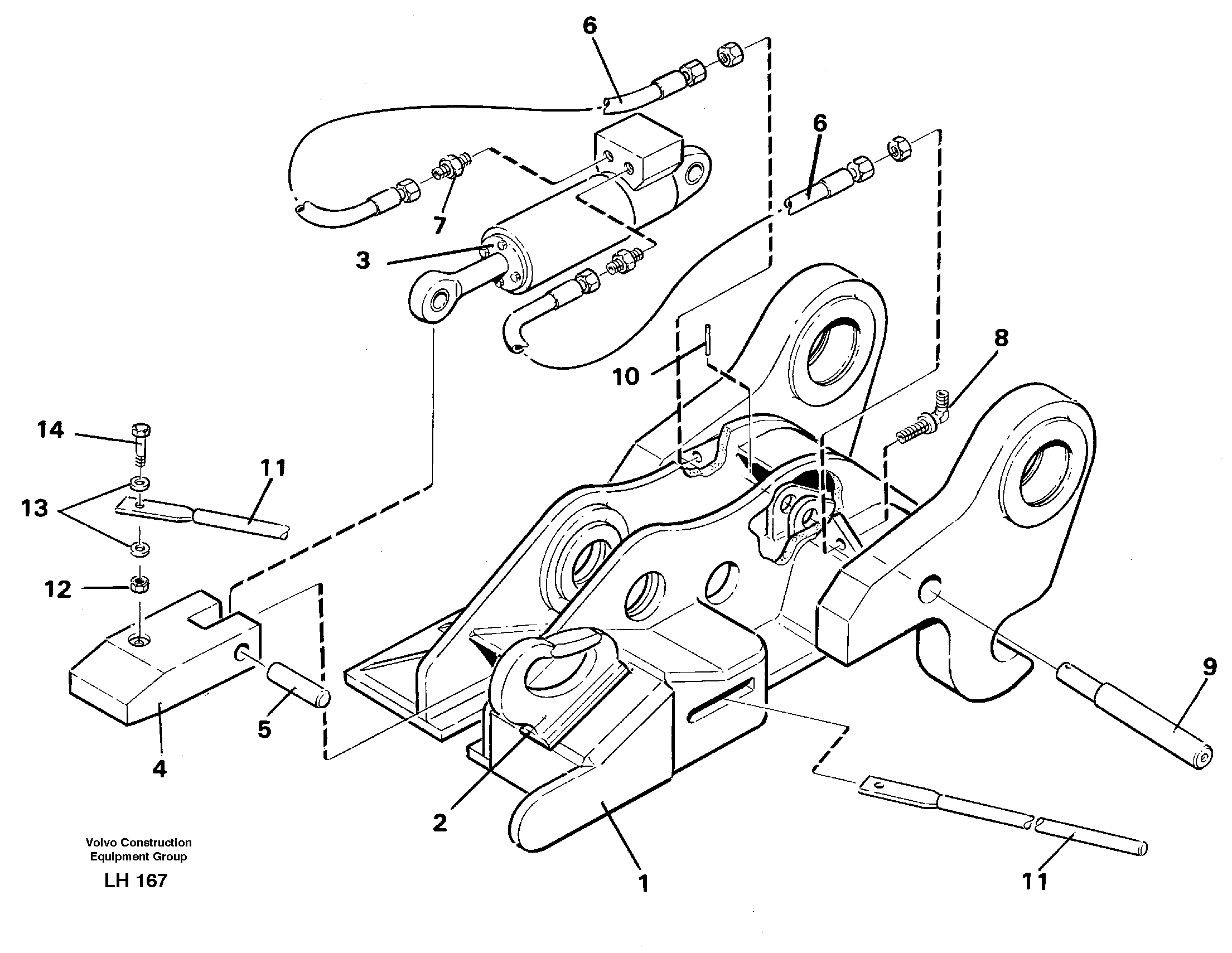 Quickfit, hydraulic  14255322 — volvo parts diagram