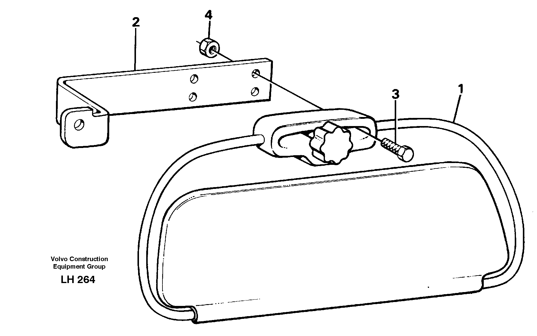 Sun visor  14247059 — volvo parts diagram