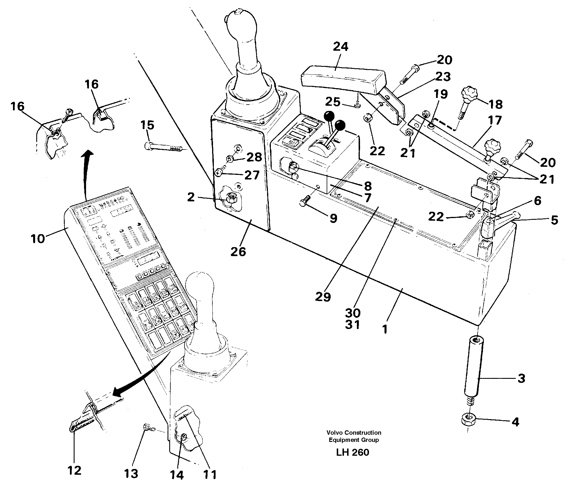 Side panel, Rh — volvo parts diagram