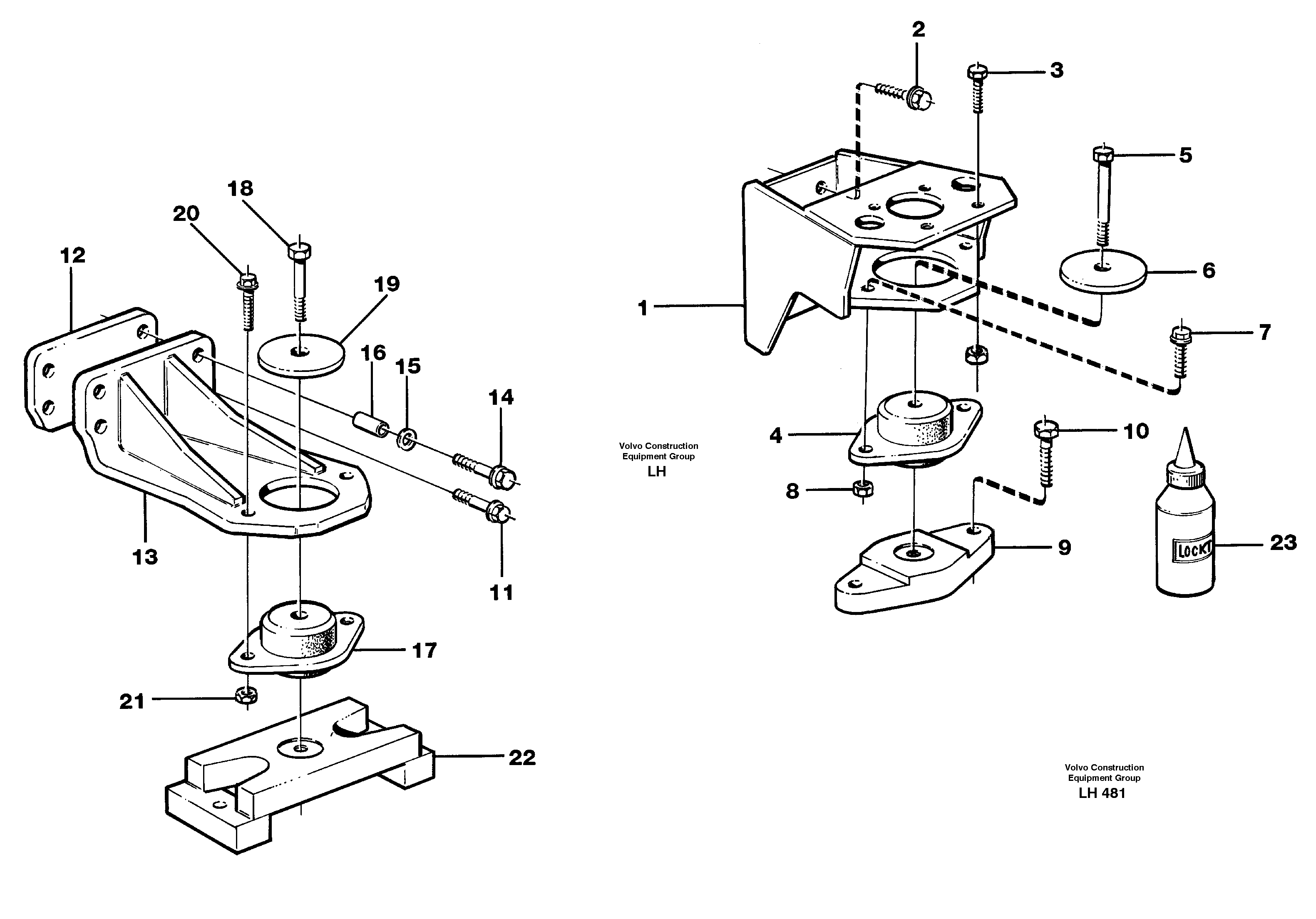 Engine mounting — volvo parts diagram