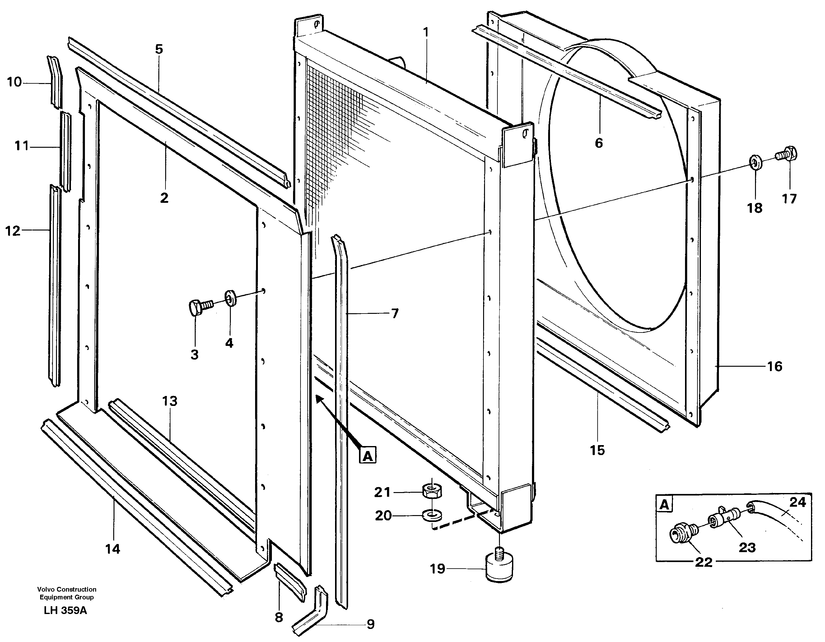Radiator — volvo parts diagram