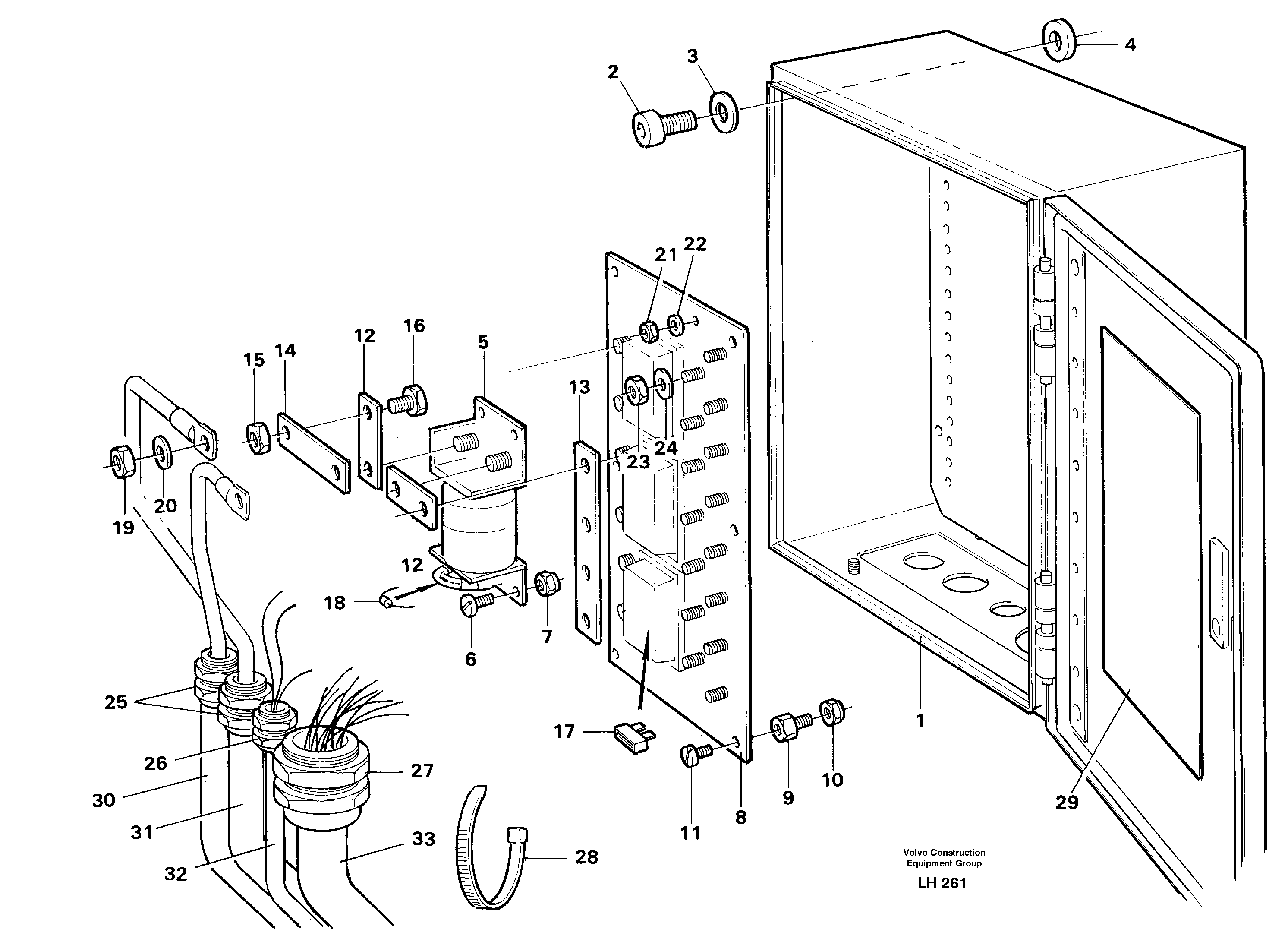 Main fuse box — volvo parts diagram