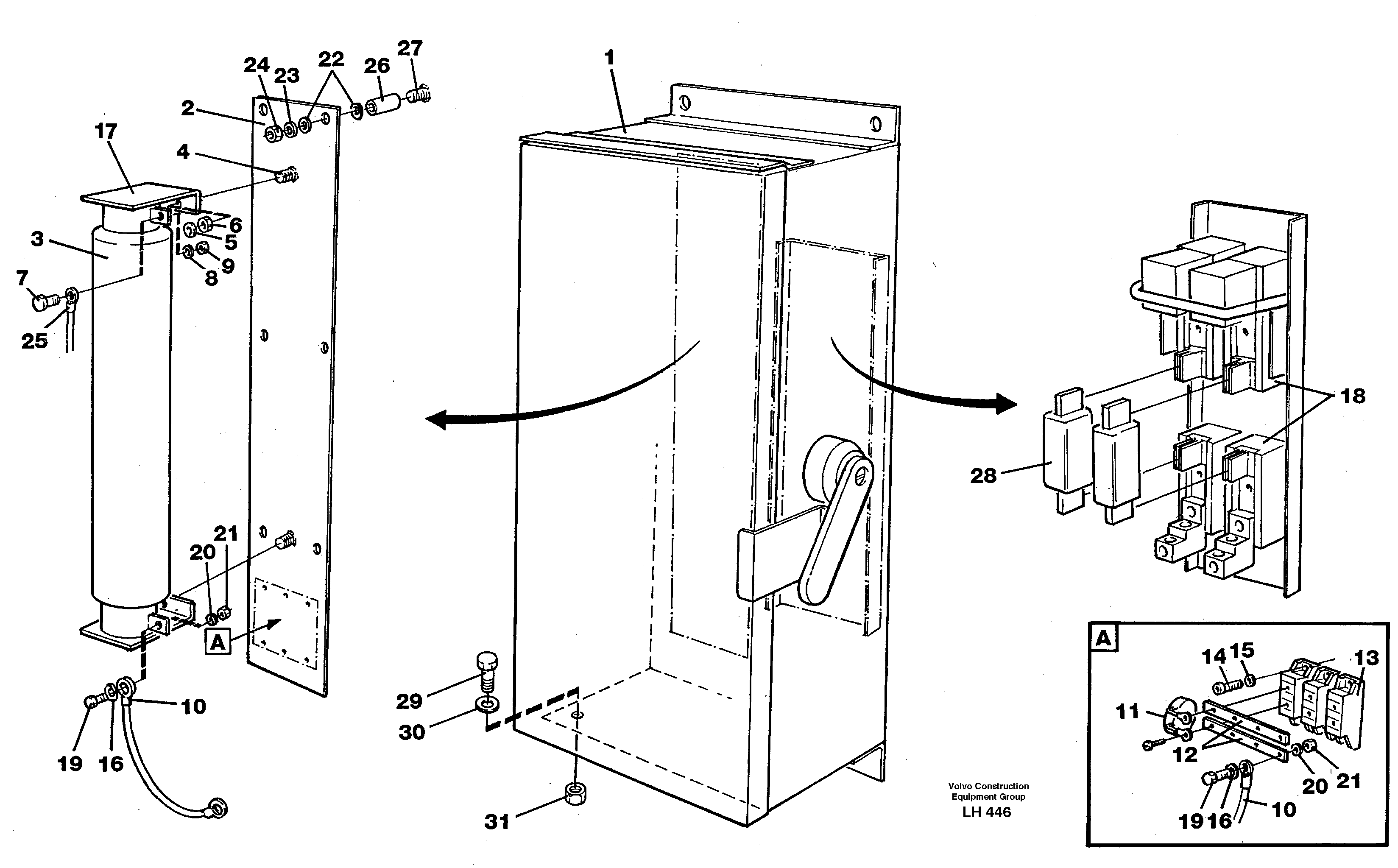 Magnet equipment Ohio, disconnector unit  14263260 — volvo parts diagram