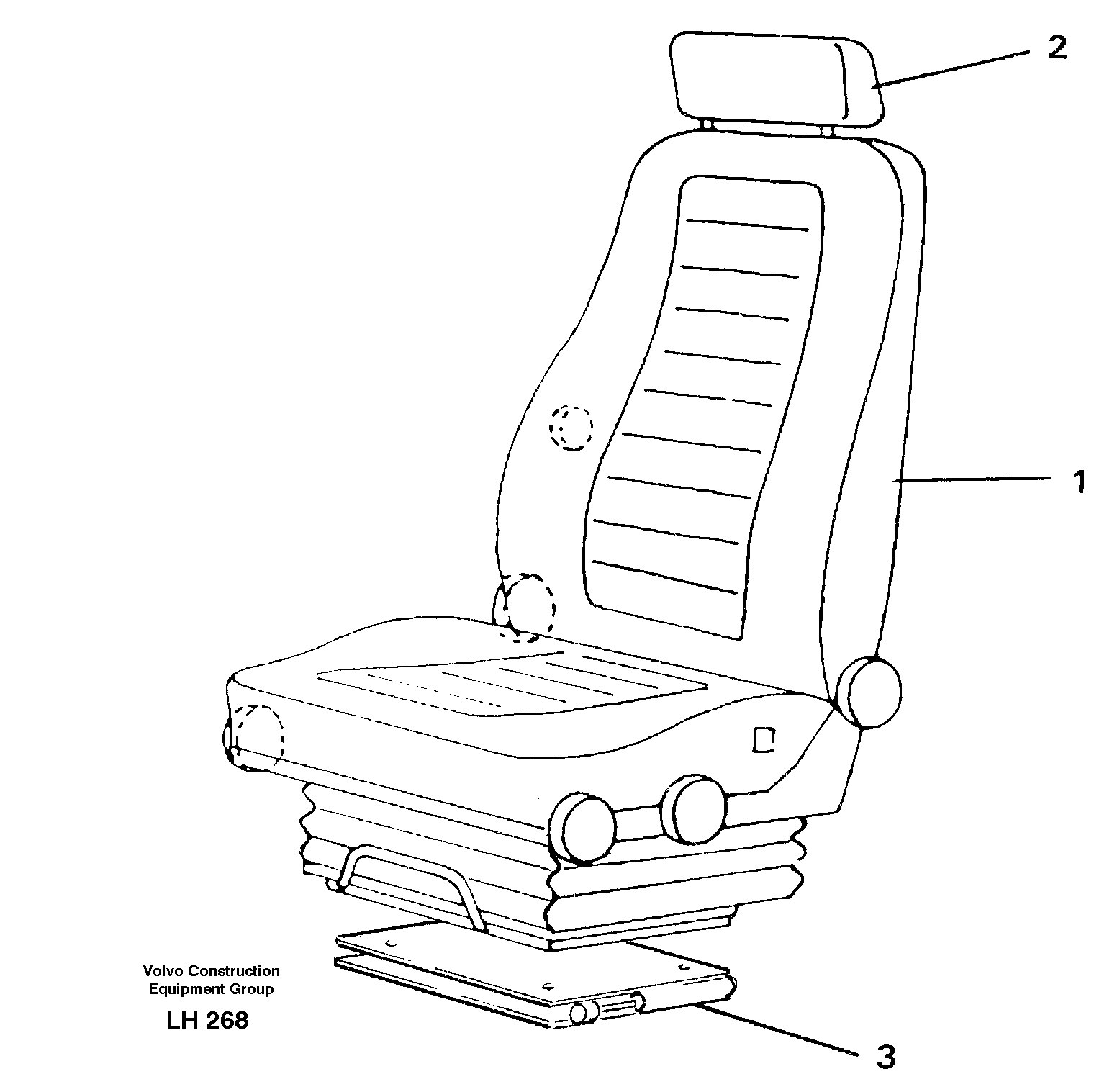 Operator seat Viking — volvo parts diagram