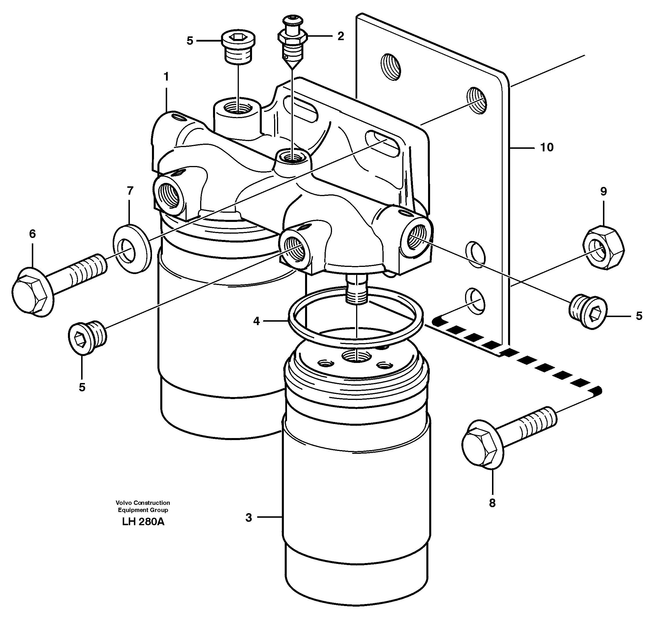Fuel filter — volvo parts diagram