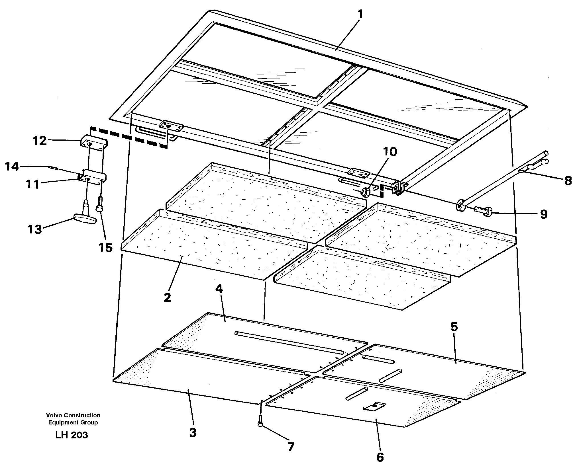 Hutch over engine — volvo parts diagram