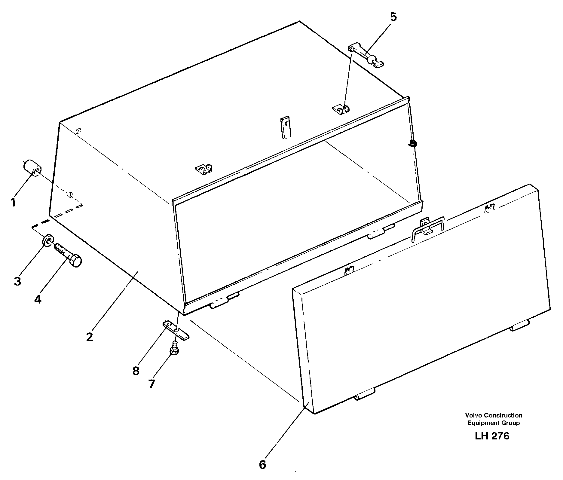 Toolbox  STD, 14244250 — volvo parts diagram