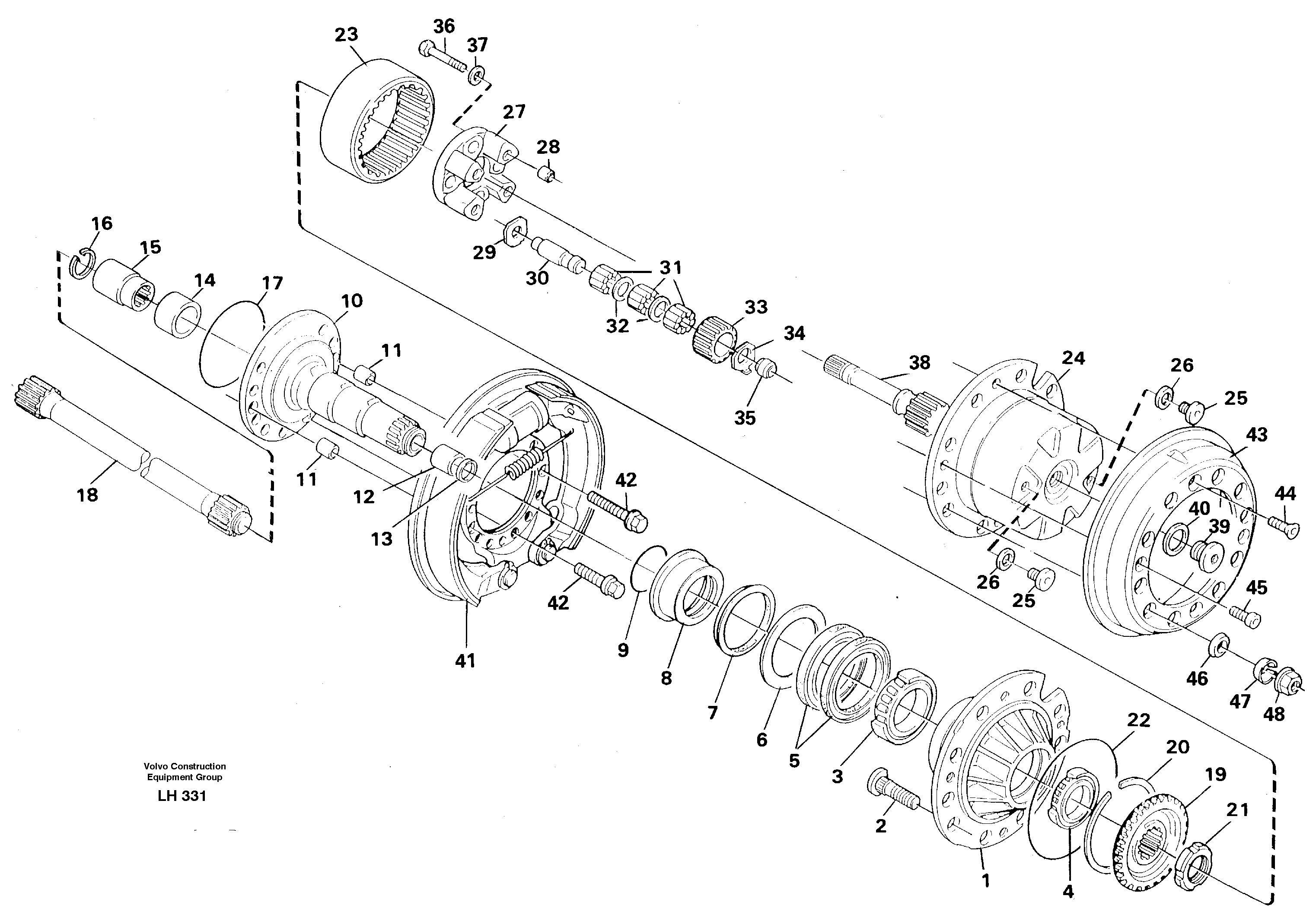 Wheel hub. Rear — volvo parts diagram