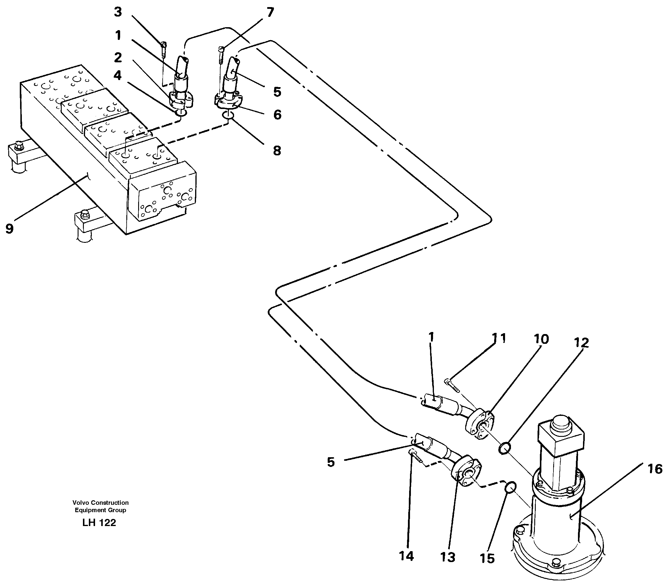 Hydraulic system Transport — volvo parts diagram