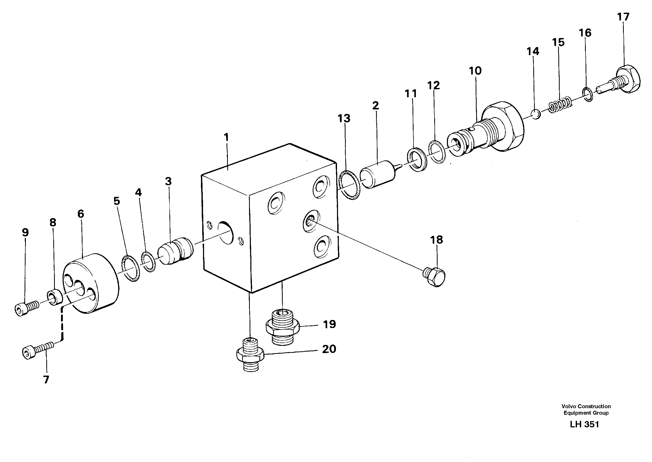 Hydraulic lock — volvo parts diagram