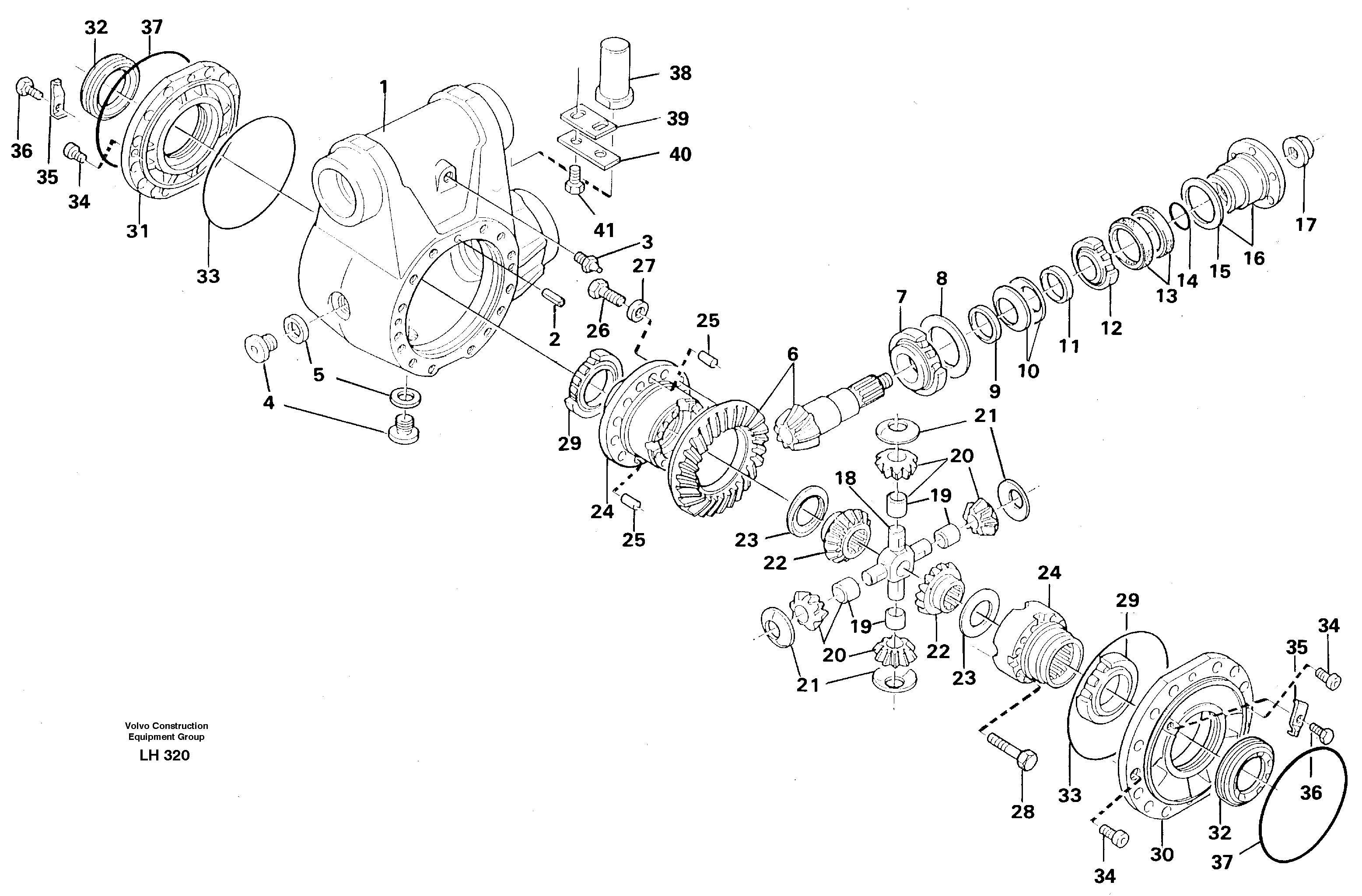 Differential. Front — volvo parts diagram