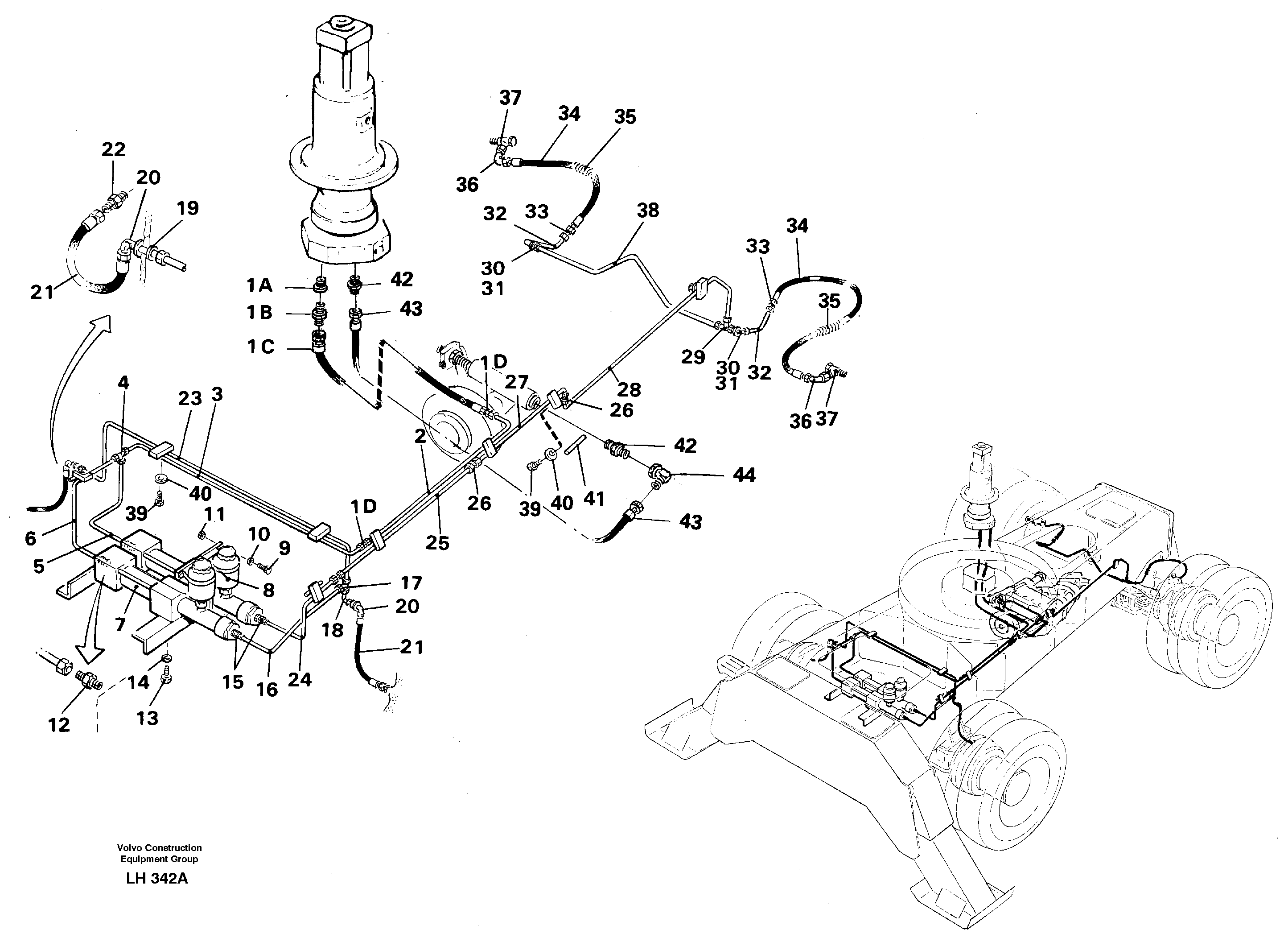 Brake system — volvo parts diagram