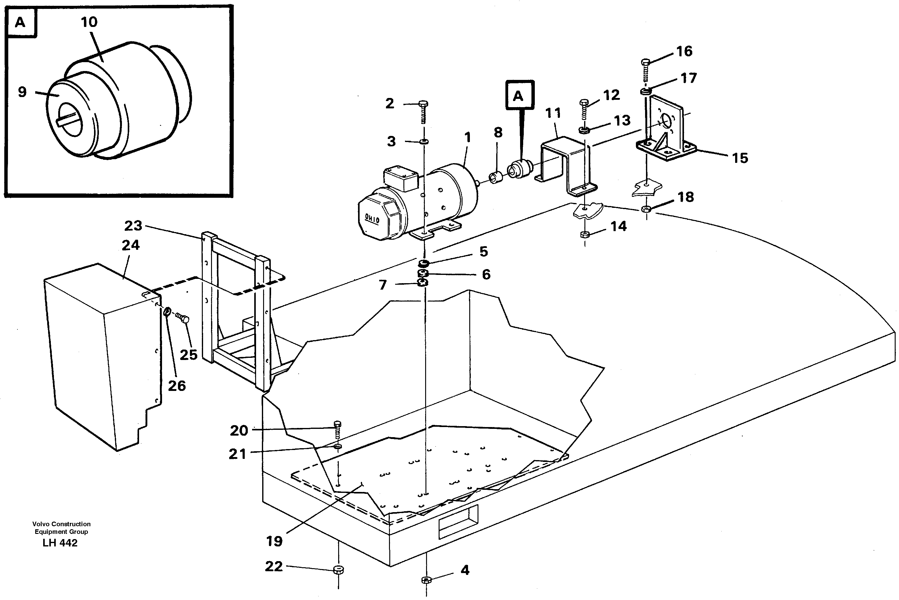 Magnet equipment Ohio, alternator anchorage  14263260 — volvo parts diagram