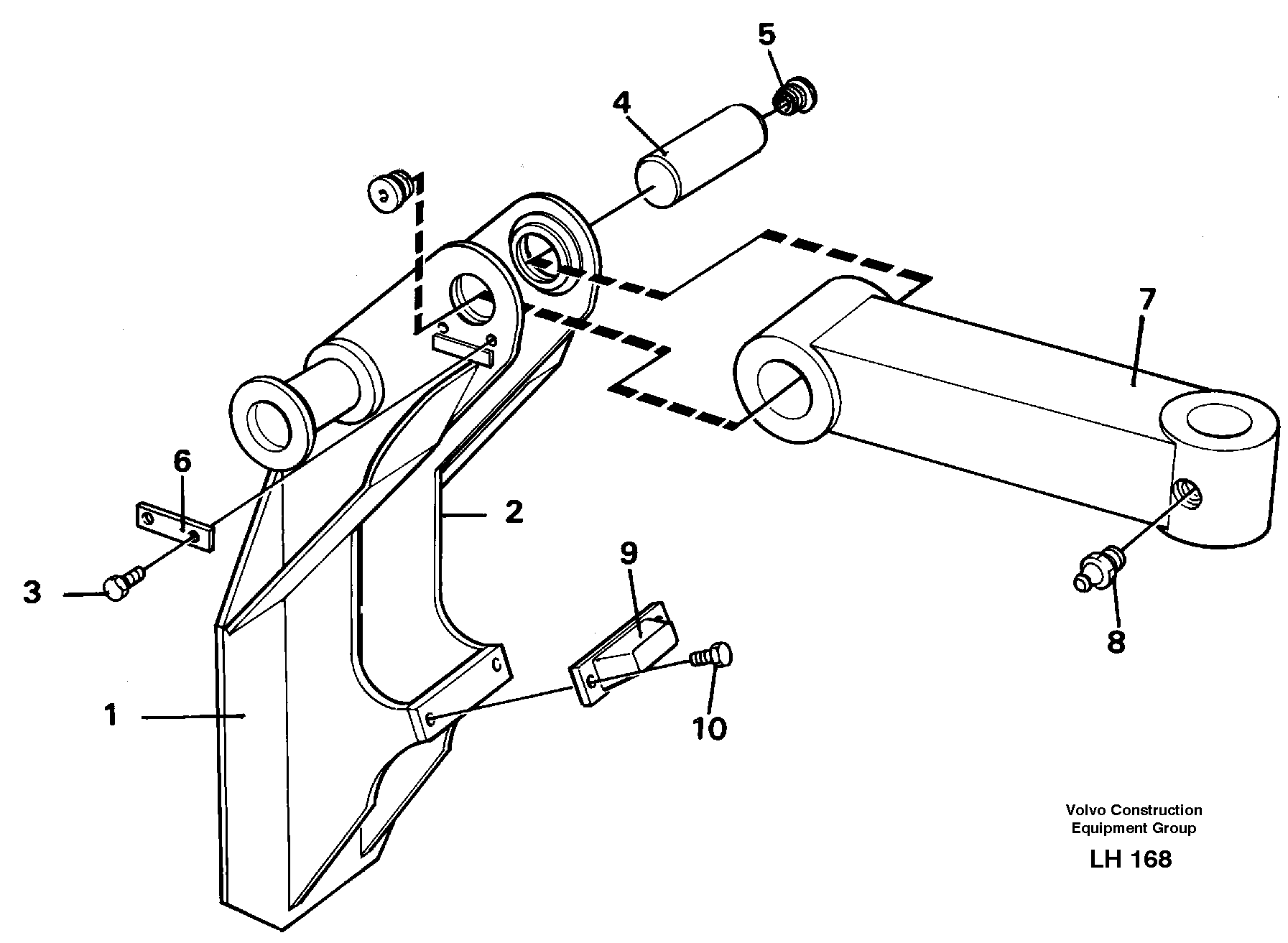 Clamshell rest — volvo parts diagram