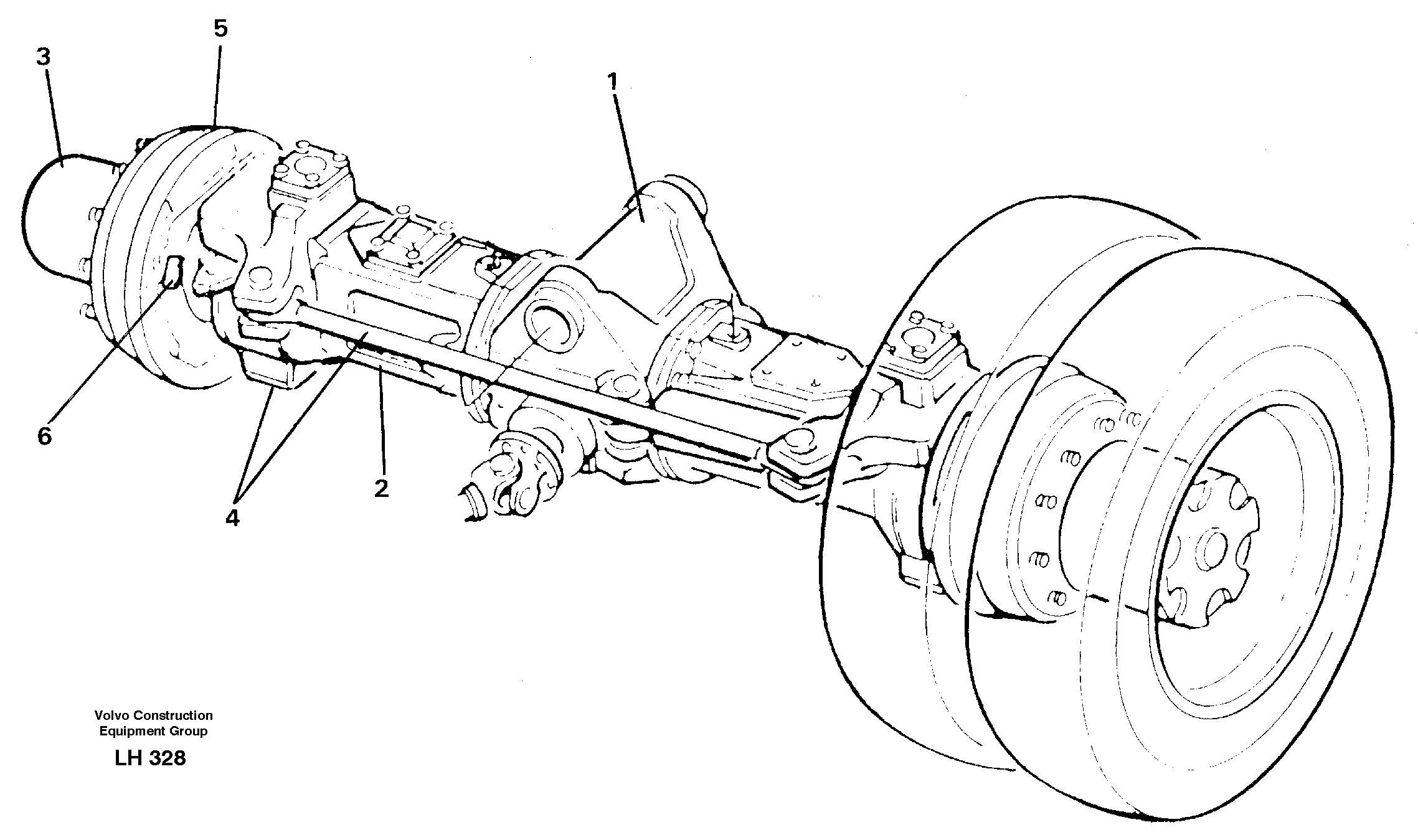 Front axle — volvo parts diagram
