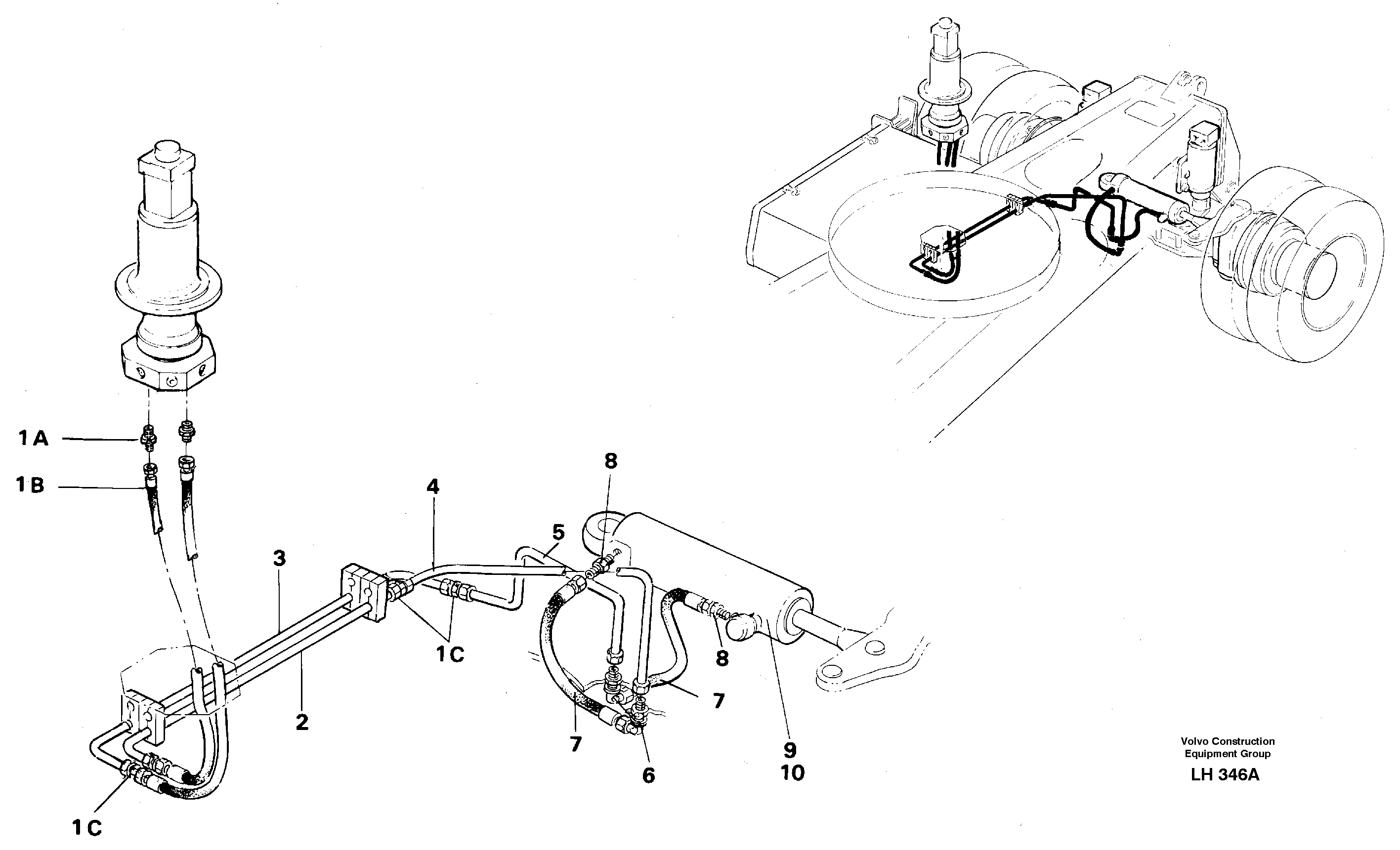 Steering system, undercarriage — volvo parts diagram