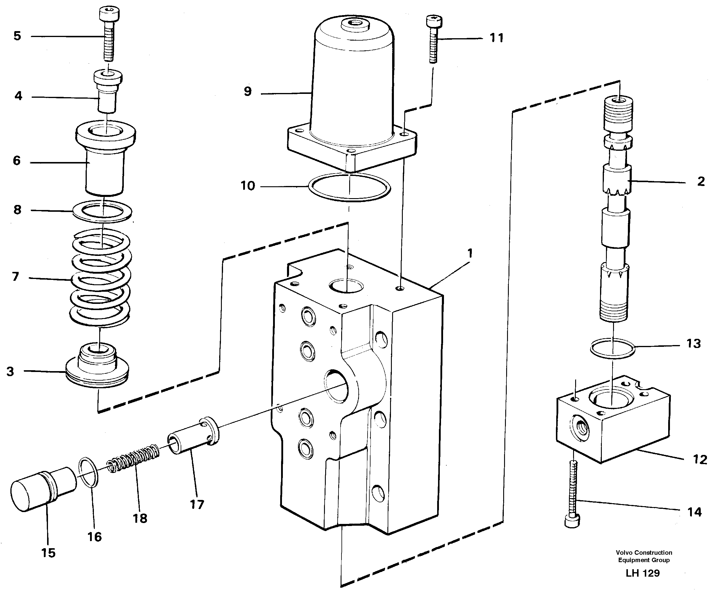 Four-way valves, Secondary — volvo parts diagram