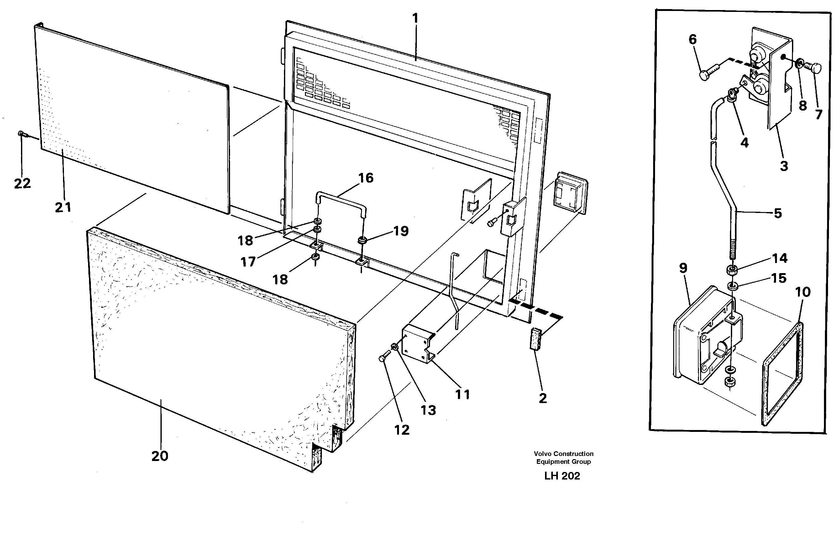 Door Rh — volvo parts diagram