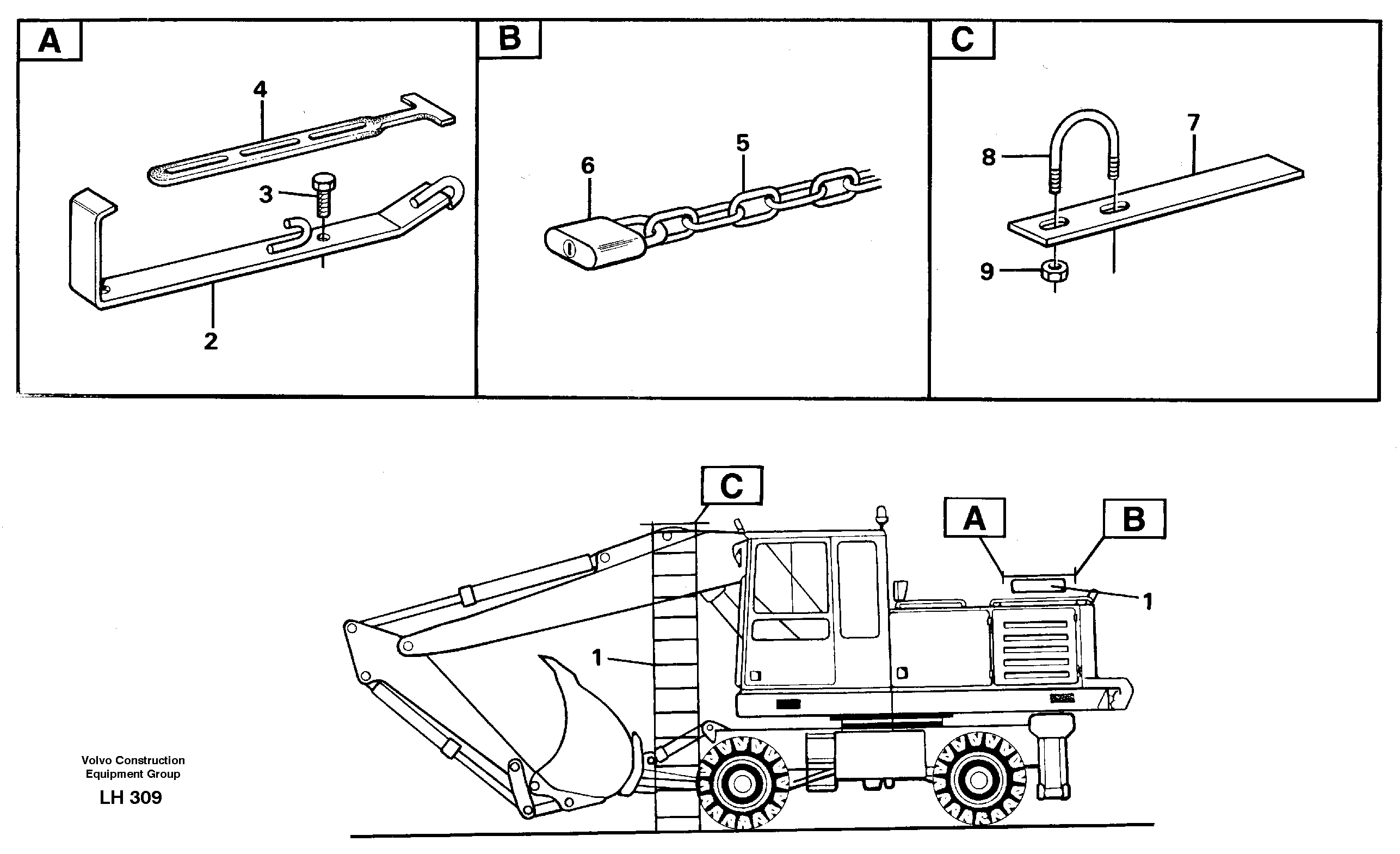 Ladder  14022280 — volvo parts diagram