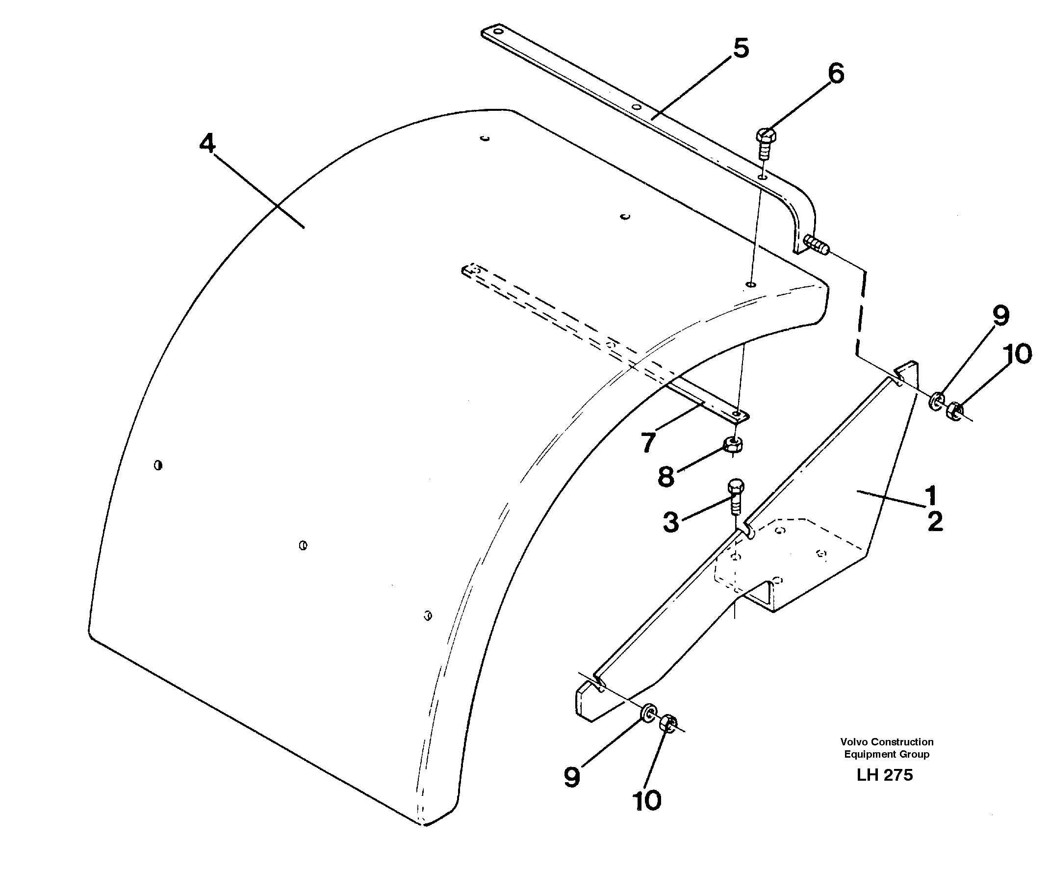 Mud guards, front.  14248681 — volvo parts diagram