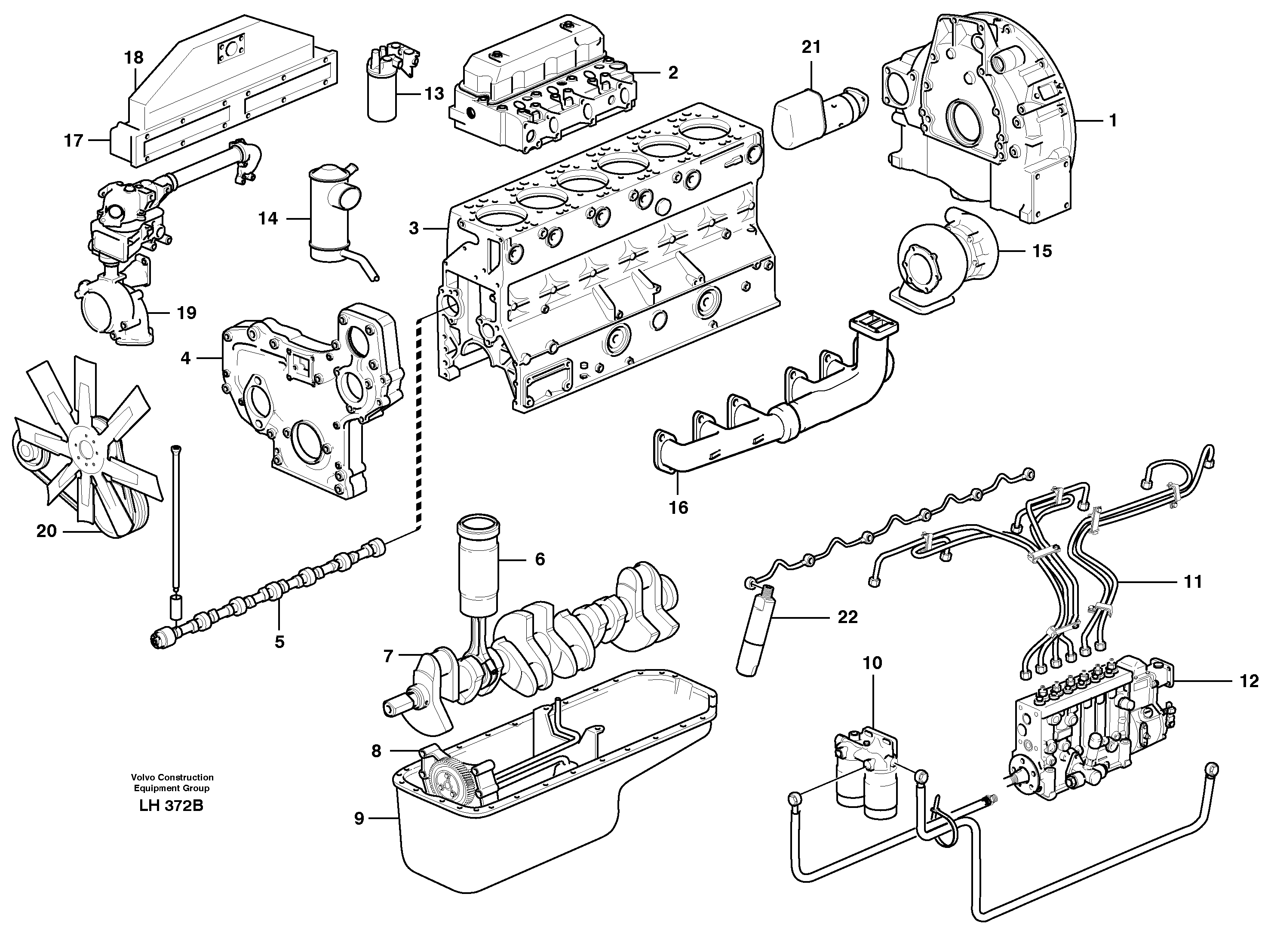 Engine Td 63 Kie — volvo parts diagram