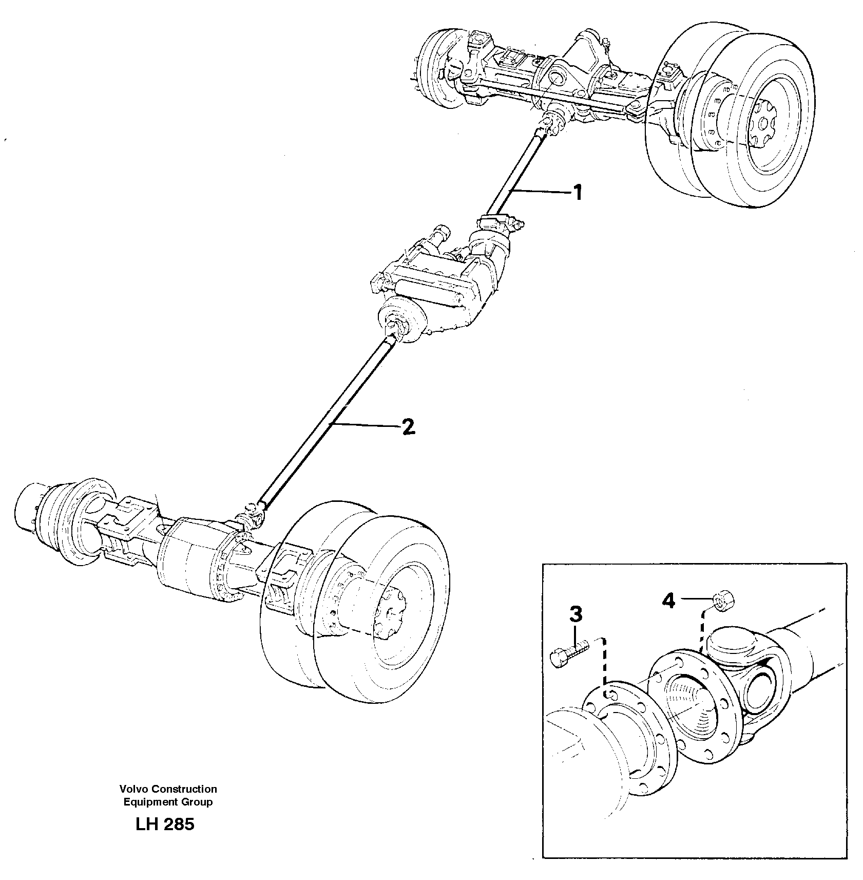 Propeller shafts Mounting — volvo parts diagram