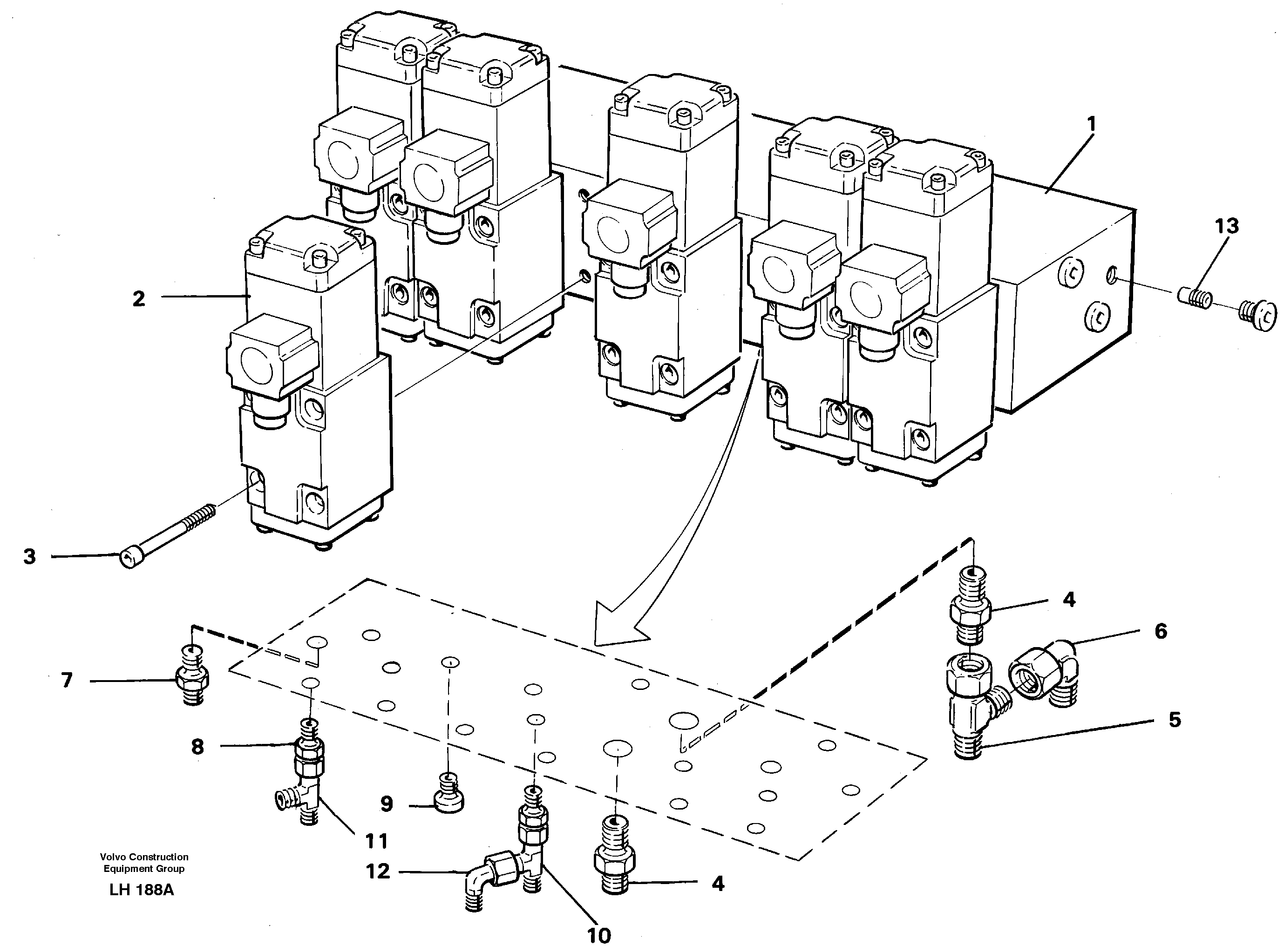 Stabilisor valve block — volvo parts diagram