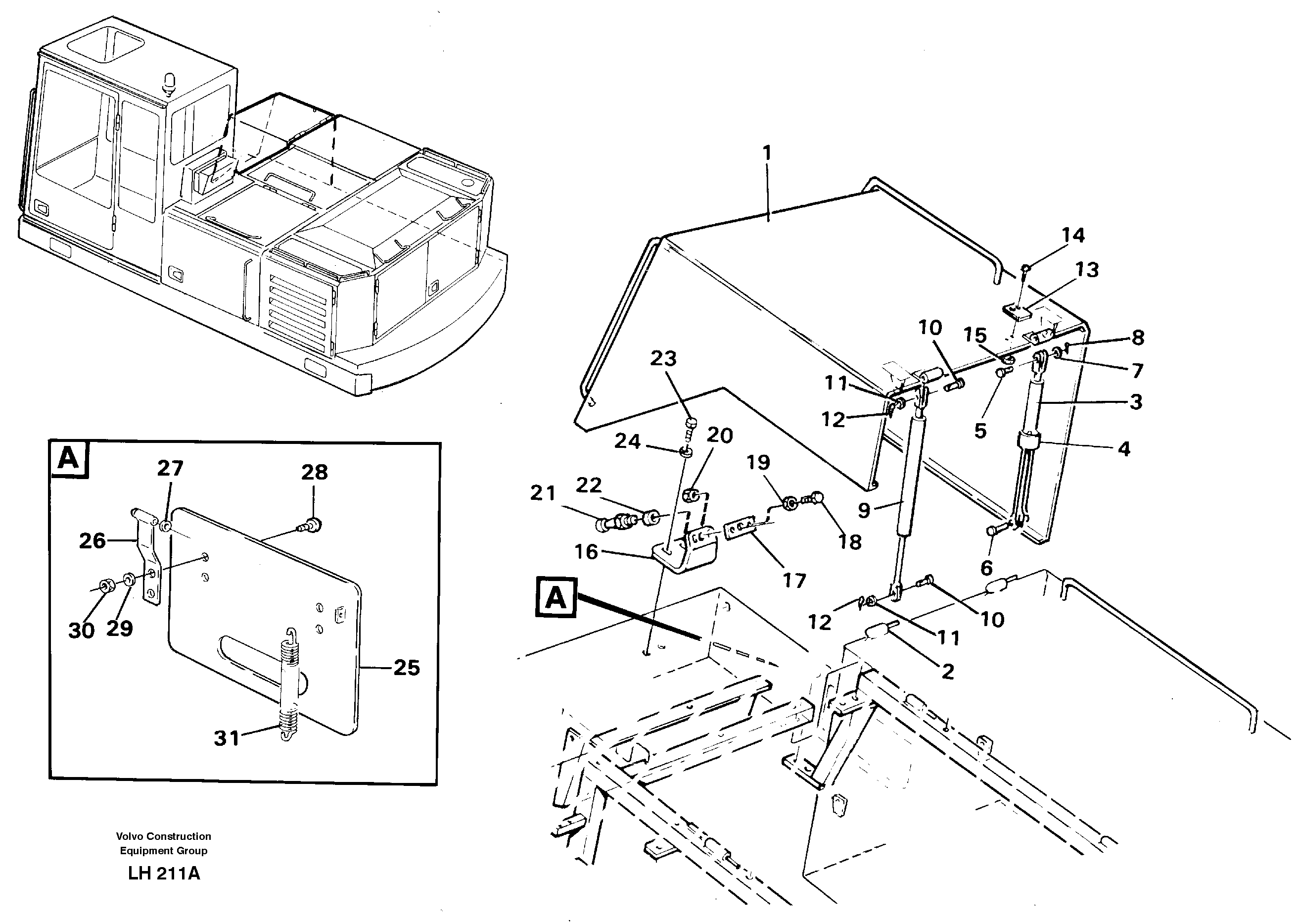 Hatch Front — volvo parts diagram