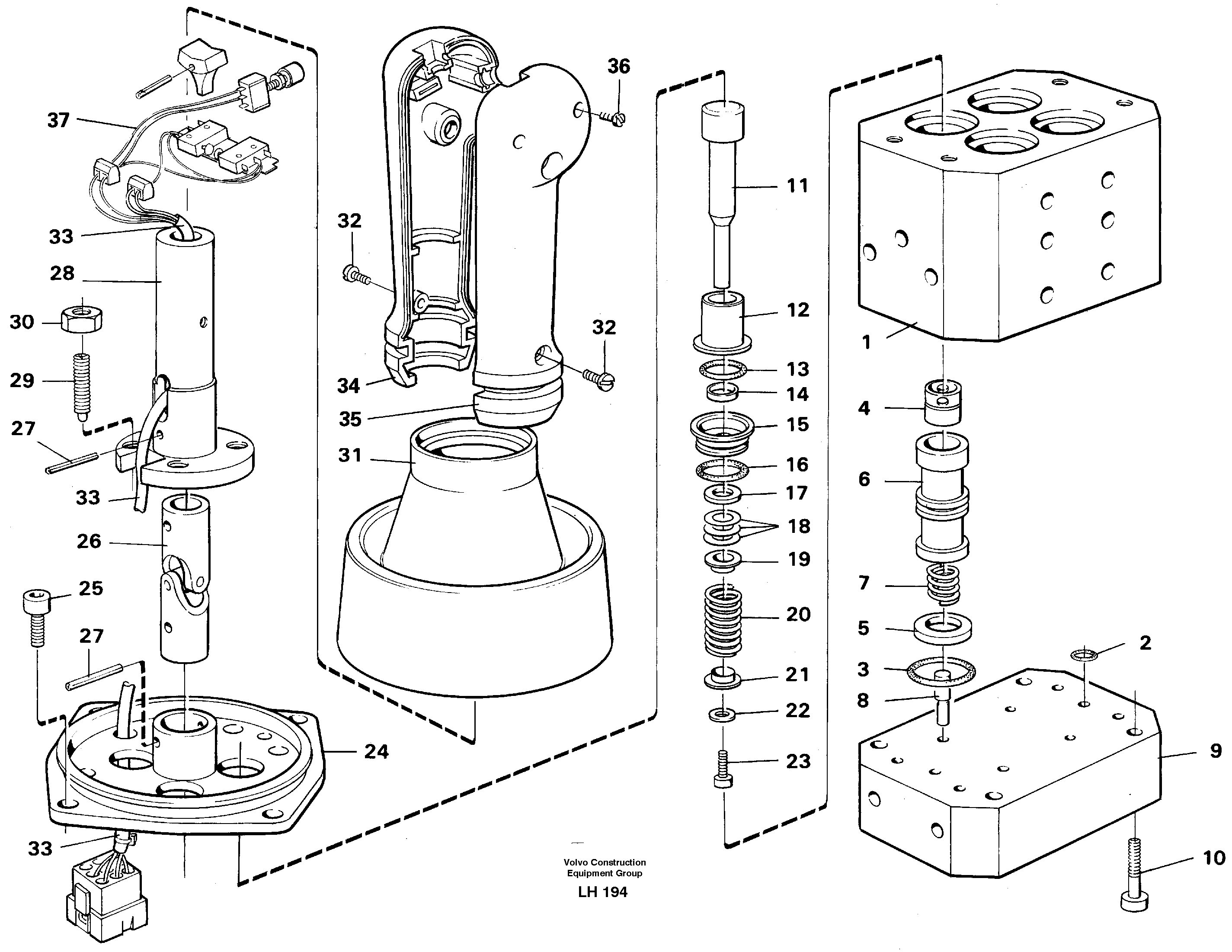 Control pressure valve — volvo parts diagram