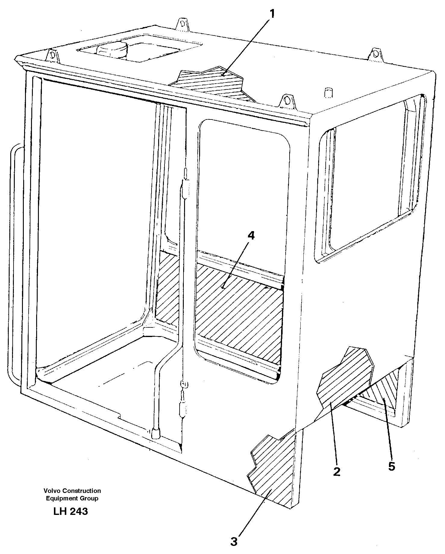 Cabin coating — volvo parts diagram