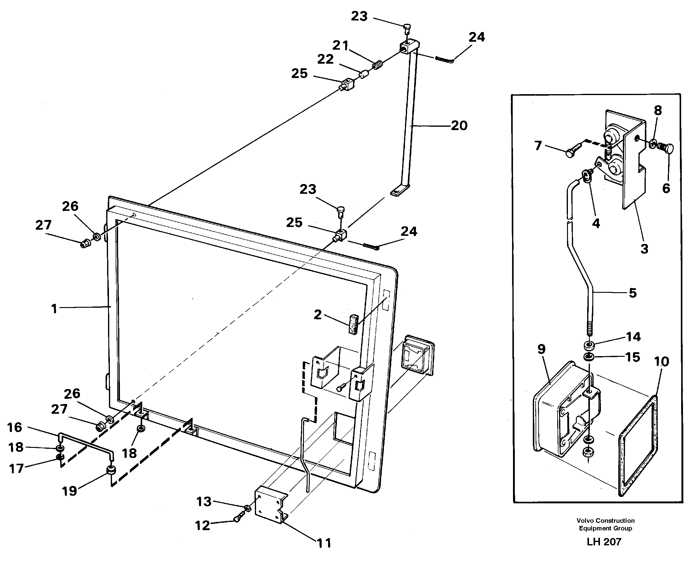 Door, Lh — volvo parts diagram