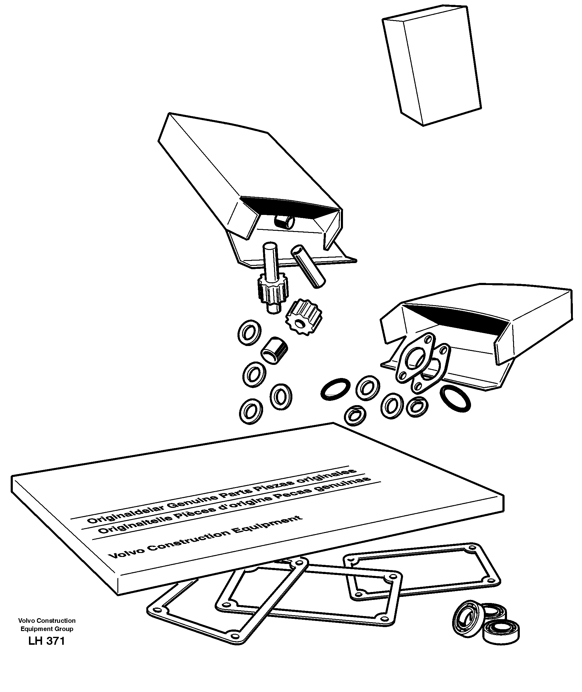 Repair kits for engine — volvo parts diagram
