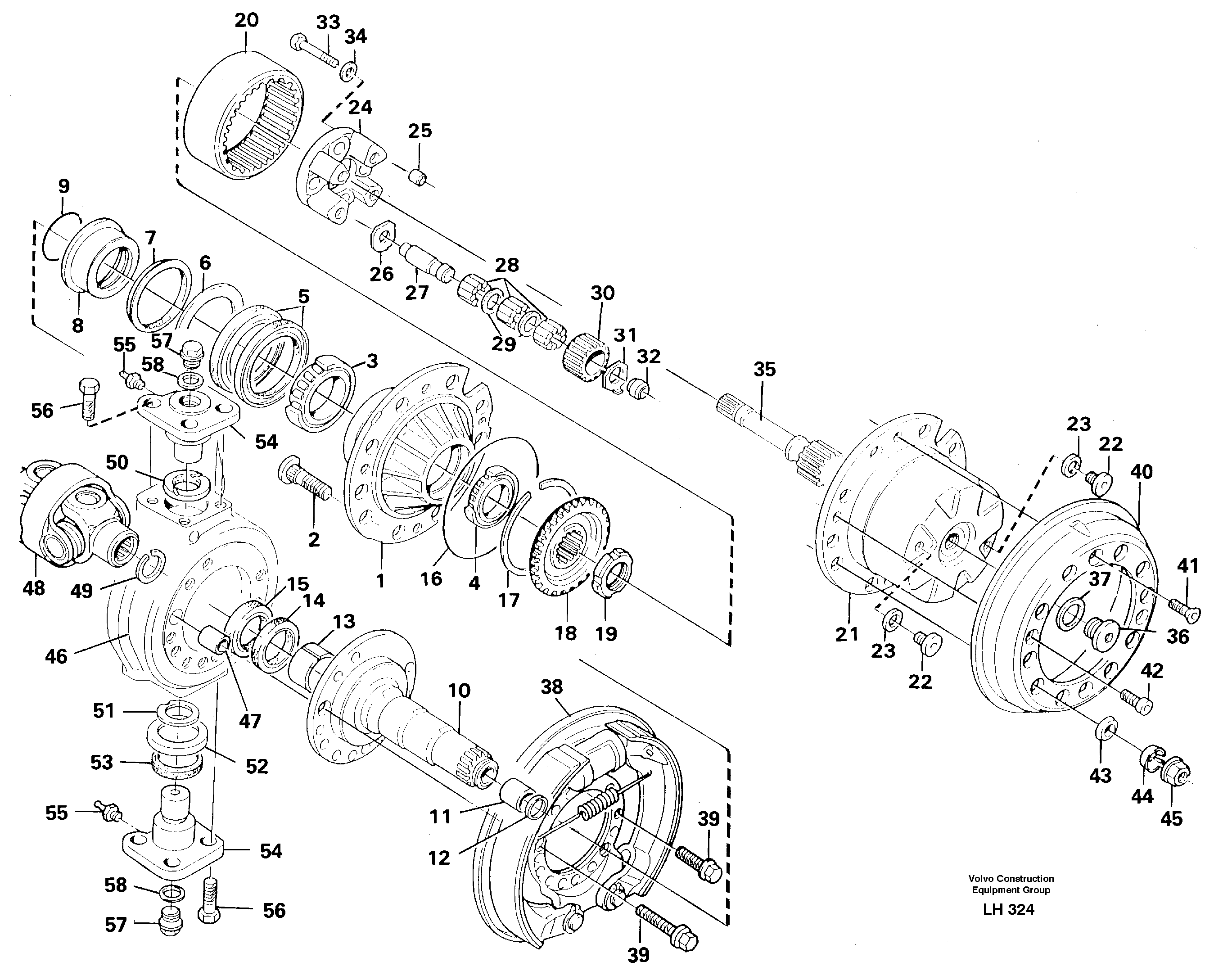 Wheel hub — volvo parts diagram